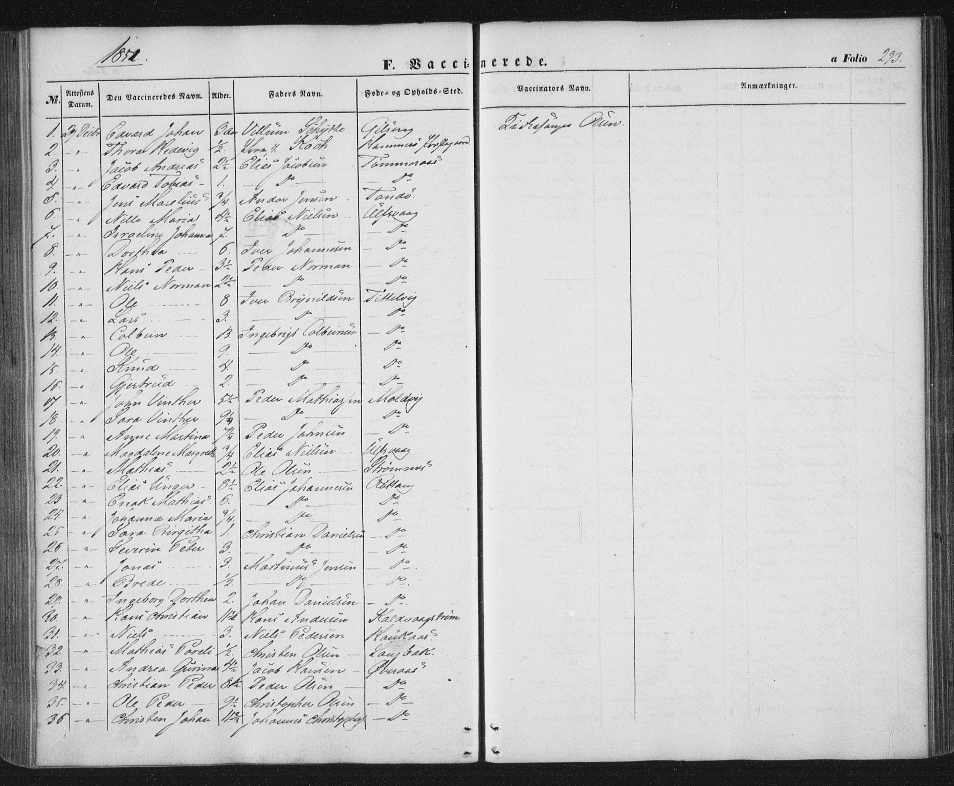 Ministerialprotokoller, klokkerbøker og fødselsregistre - Nordland, AV/SAT-A-1459/859/L0844: Parish register (official) no. 859A04, 1849-1862, p. 293