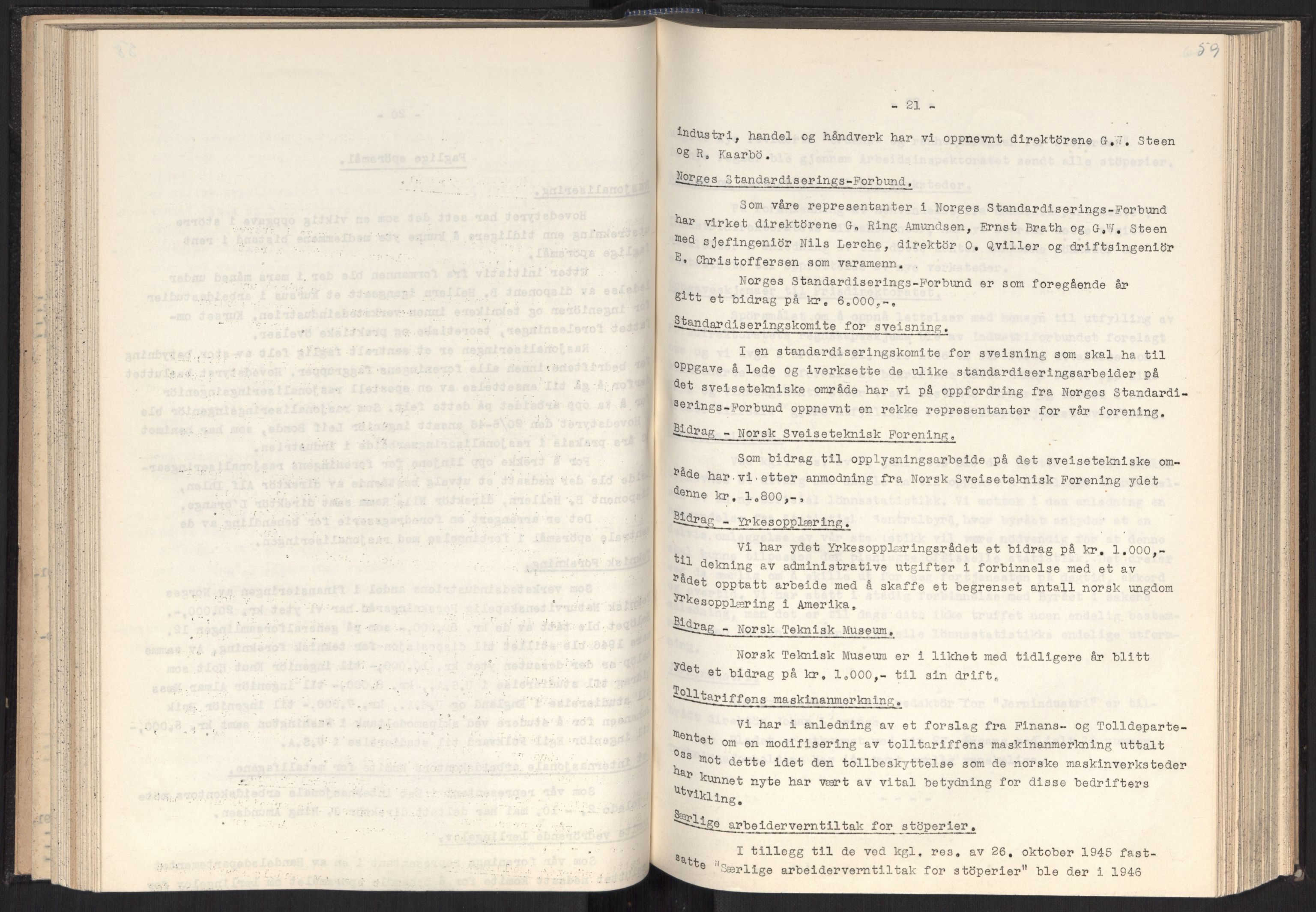 Teknologibedriftenes Landsforening TBL, RA/PA-1700/A/Ad/L0007: Årsberetning med register, 1940-1951, p. 59