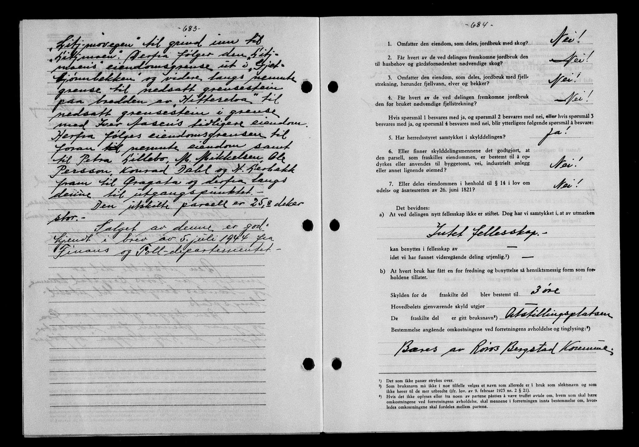 Gauldal sorenskriveri, SAT/A-0014/1/2/2C/L0058: Mortgage book no. 63, 1944-1945, Diary no: : 391/1945