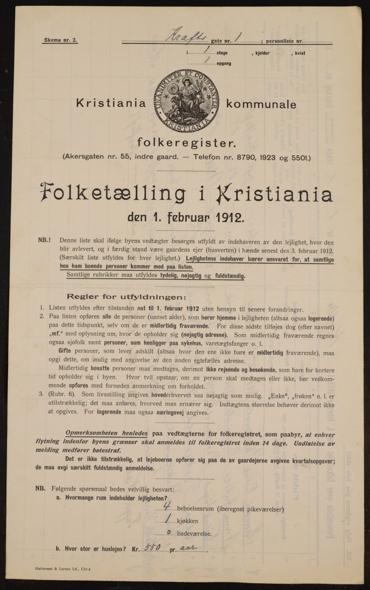 OBA, Municipal Census 1912 for Kristiania, 1912, p. 54180