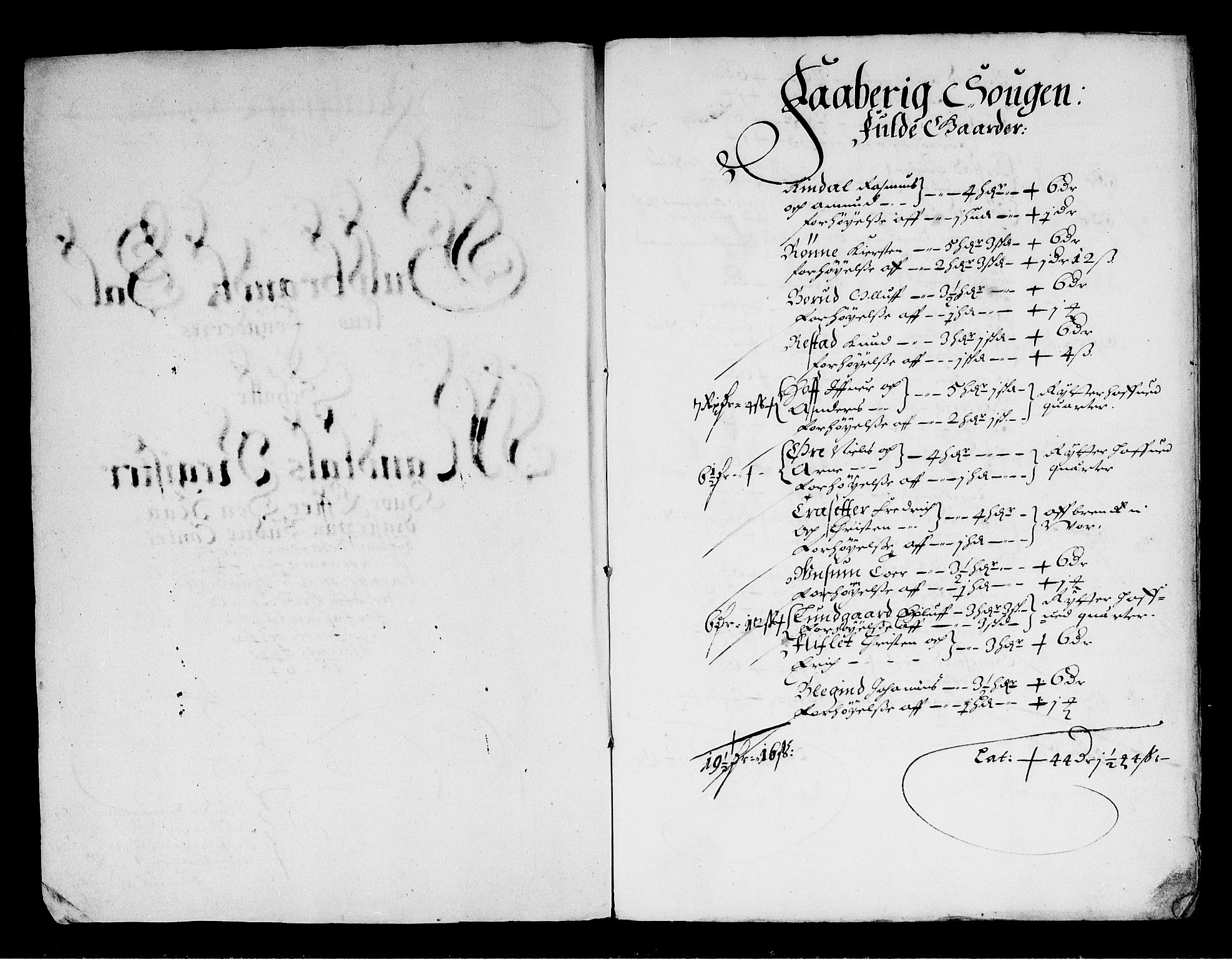 Rentekammeret inntil 1814, Reviderte regnskaper, Stiftamtstueregnskaper, Landkommissariatet på Akershus og Akershus stiftamt, AV/RA-EA-5869/R/Ra/L0022: Landkommissariatet på Akershus, 1664