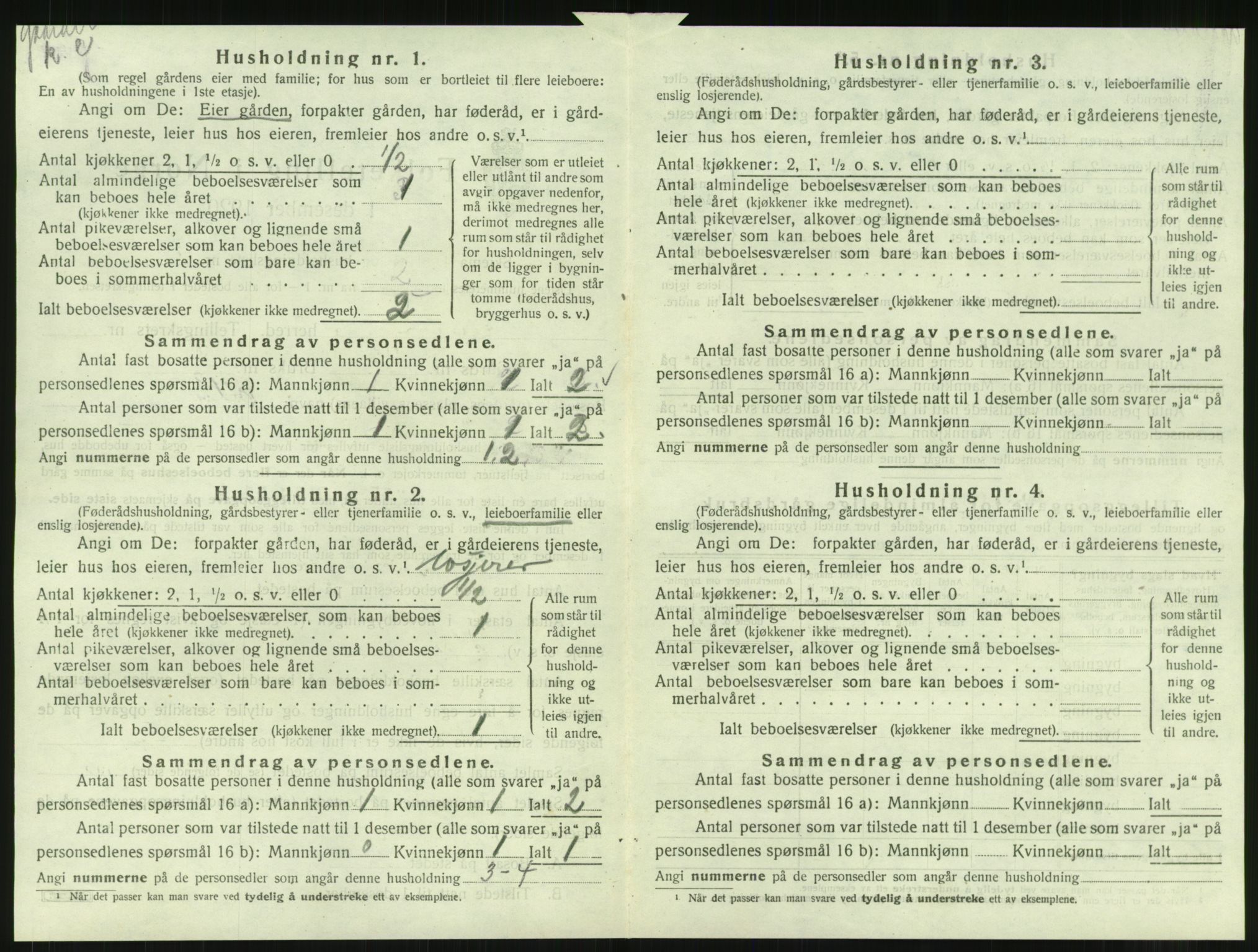 SAT, 1920 census for Gravvik, 1920, p. 27