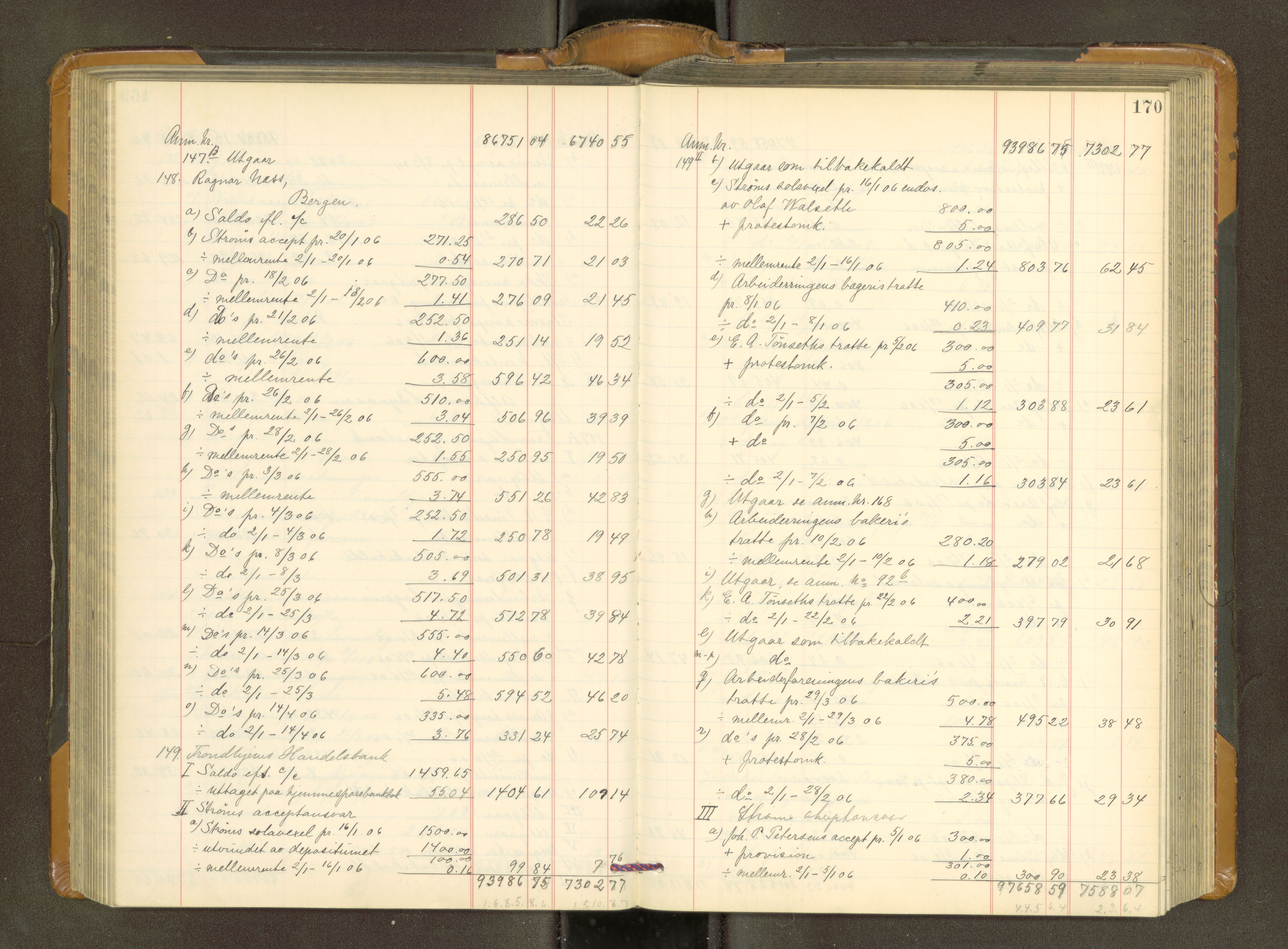 Trondheim byfogd, AV/SAT-A-0003/1/3/3A/L0039: Skifteutlodningsprotokoll - 3/11-2/2. U, 1906-1910, p. 170