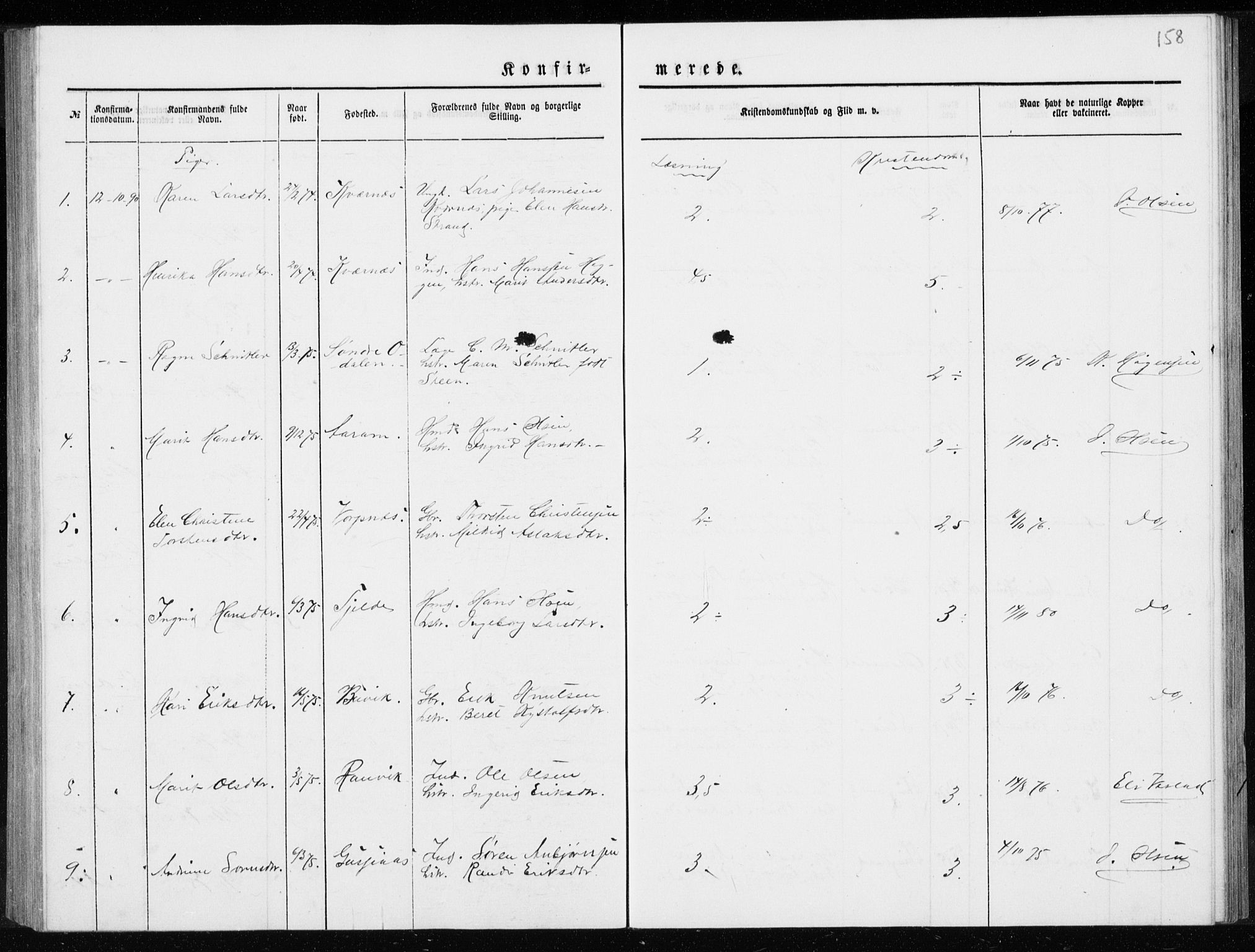 Ministerialprotokoller, klokkerbøker og fødselsregistre - Møre og Romsdal, AV/SAT-A-1454/551/L0631: Parish register (copy) no. 551C03, 1886-1894, p. 158