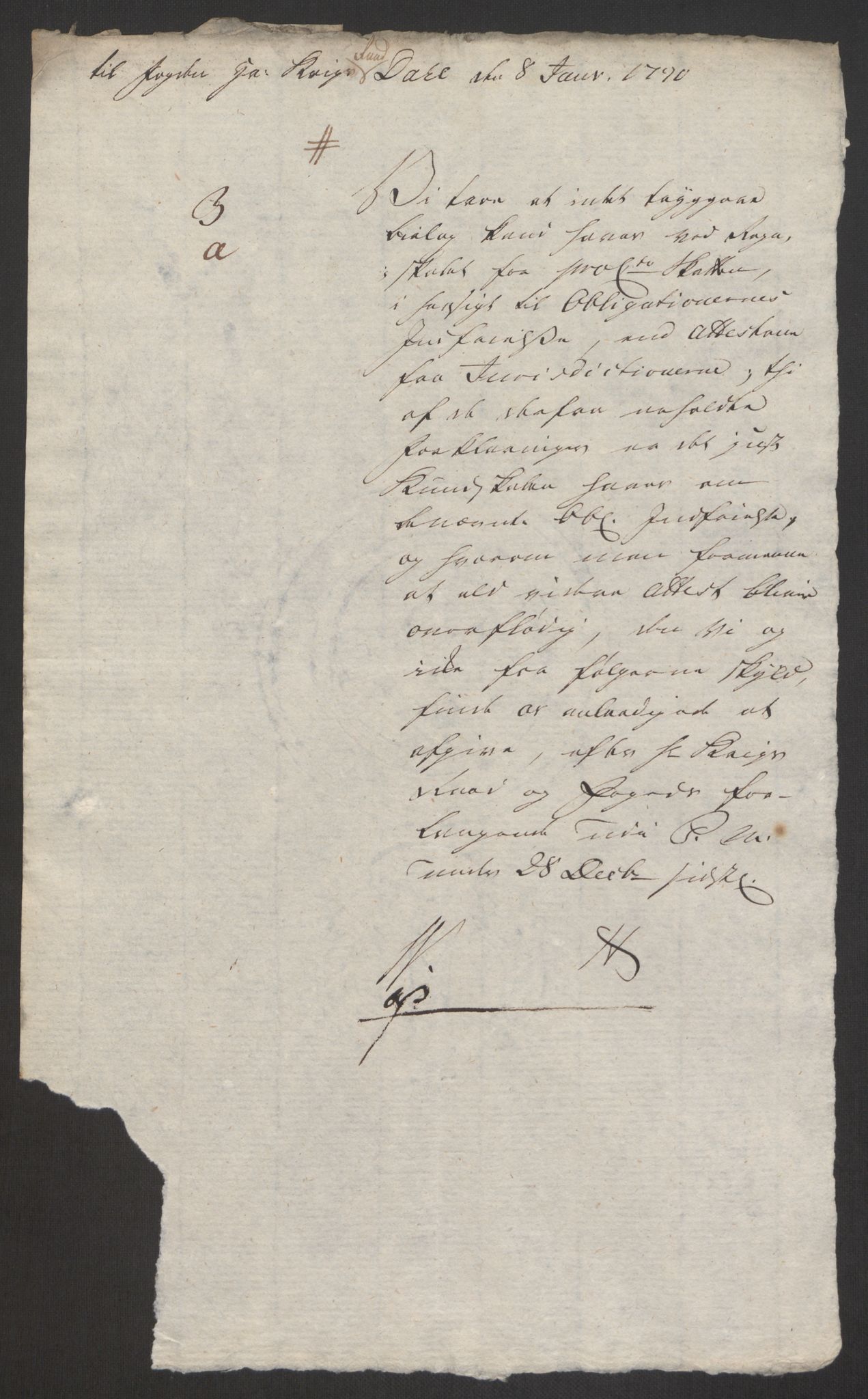 Forsvaret, Den norske kvesthuskasse/krigshospitalkasse, AV/RA-RAFA-1887/F/Fa/L0008: Konsepter, 1790-1793, p. 344
