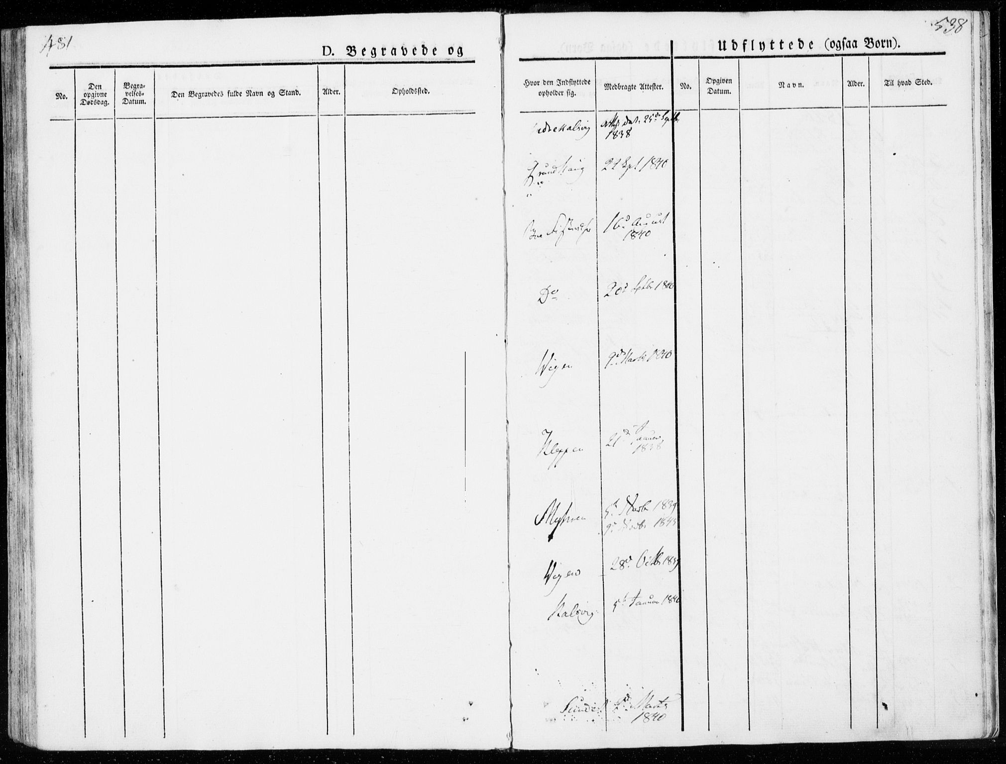 Ministerialprotokoller, klokkerbøker og fødselsregistre - Møre og Romsdal, SAT/A-1454/566/L0766: Parish register (official) no. 566A05, 1842-1851, p. 537-538