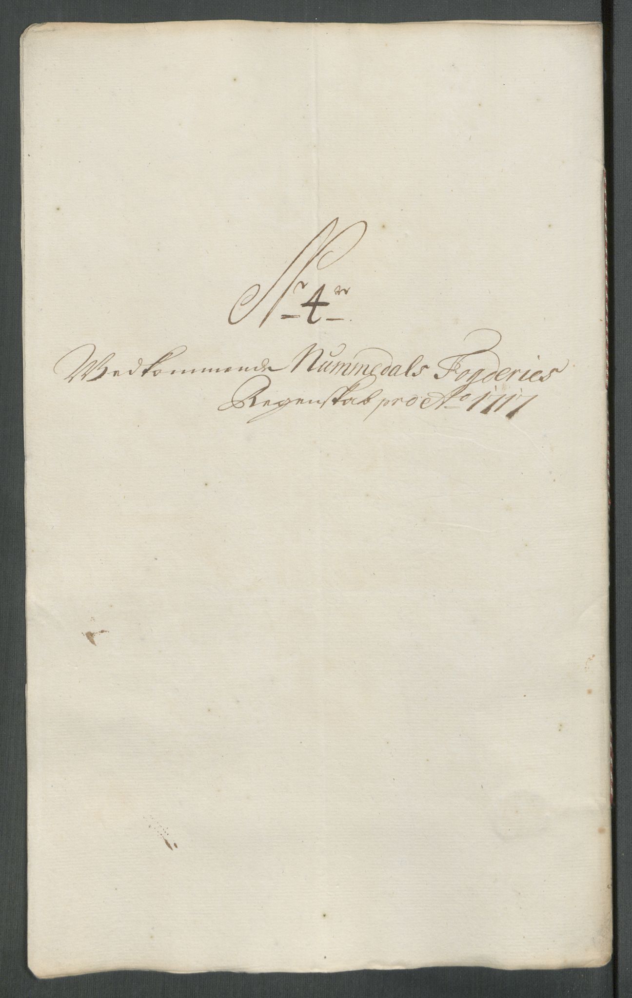 Rentekammeret inntil 1814, Reviderte regnskaper, Fogderegnskap, RA/EA-4092/R64/L4438: Fogderegnskap Namdal, 1717, p. 105