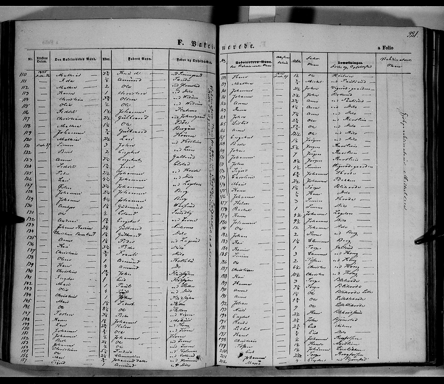 Øyer prestekontor, SAH/PREST-084/H/Ha/Haa/L0005: Parish register (official) no. 5, 1842-1857, p. 321