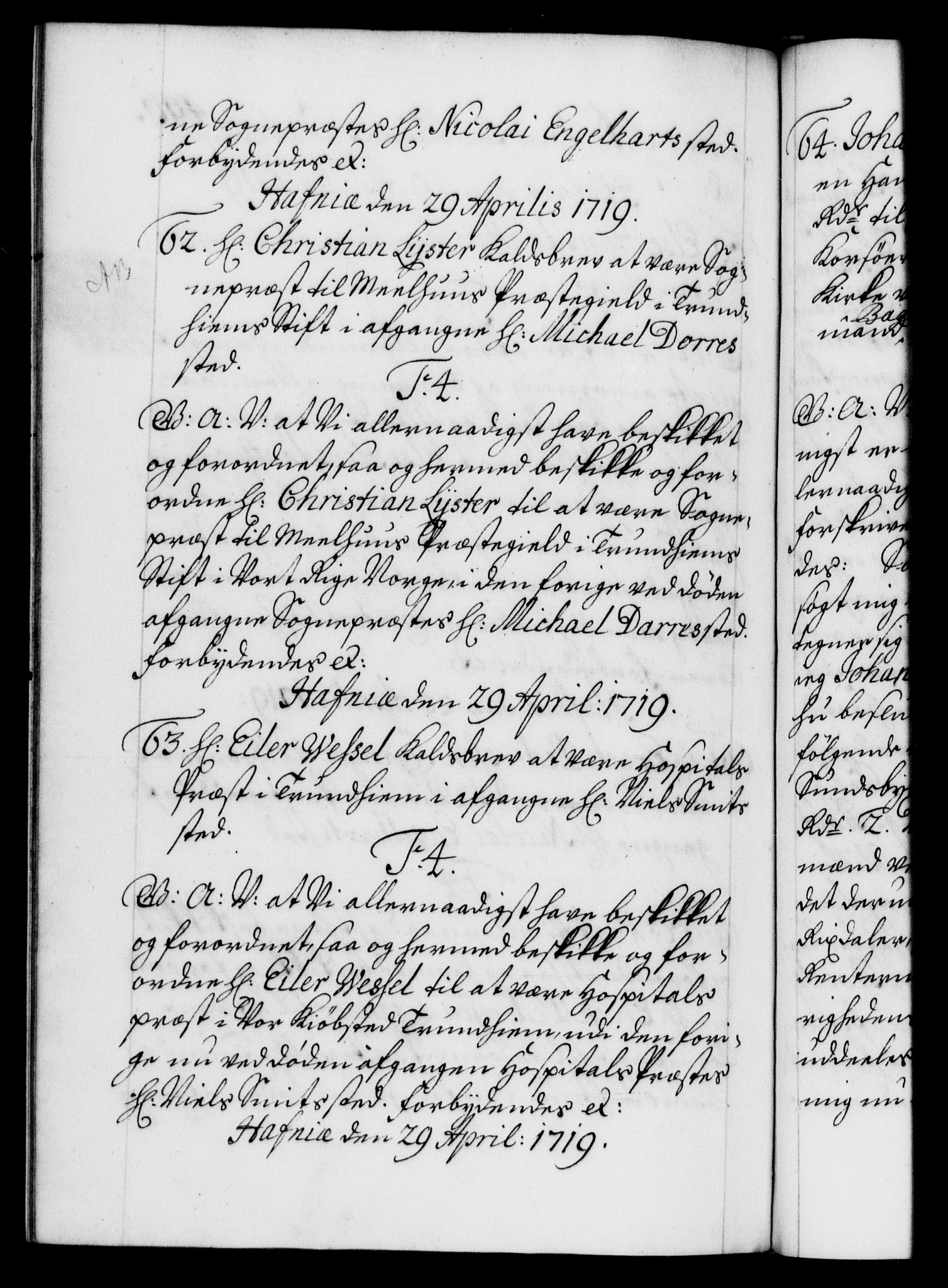 Danske Kanselli 1572-1799, AV/RA-EA-3023/F/Fc/Fca/Fcaa/L0022: Norske registre, 1716-1719, p. 496b