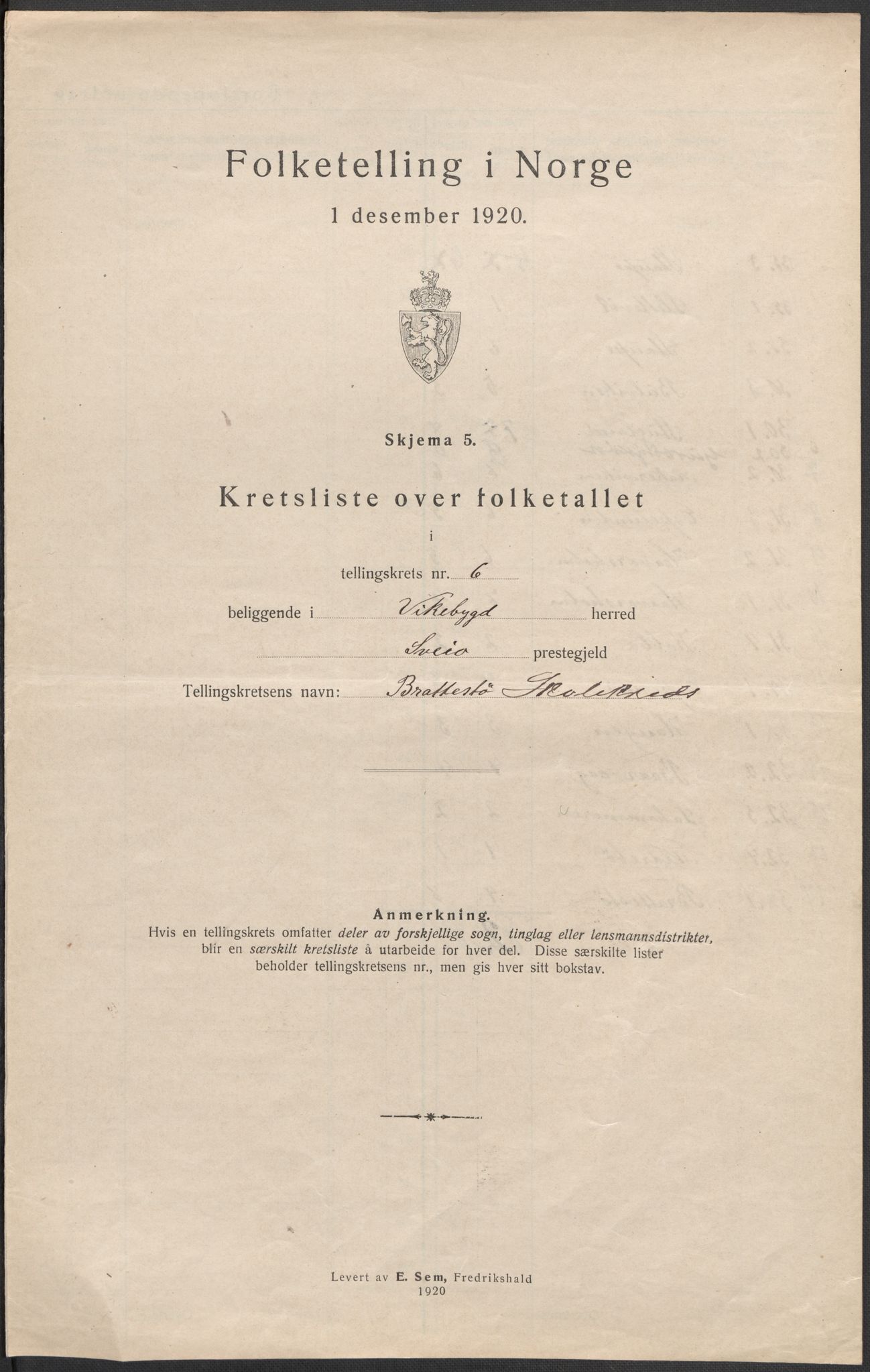 SAB, 1920 census for Vikebygd, 1920, p. 21