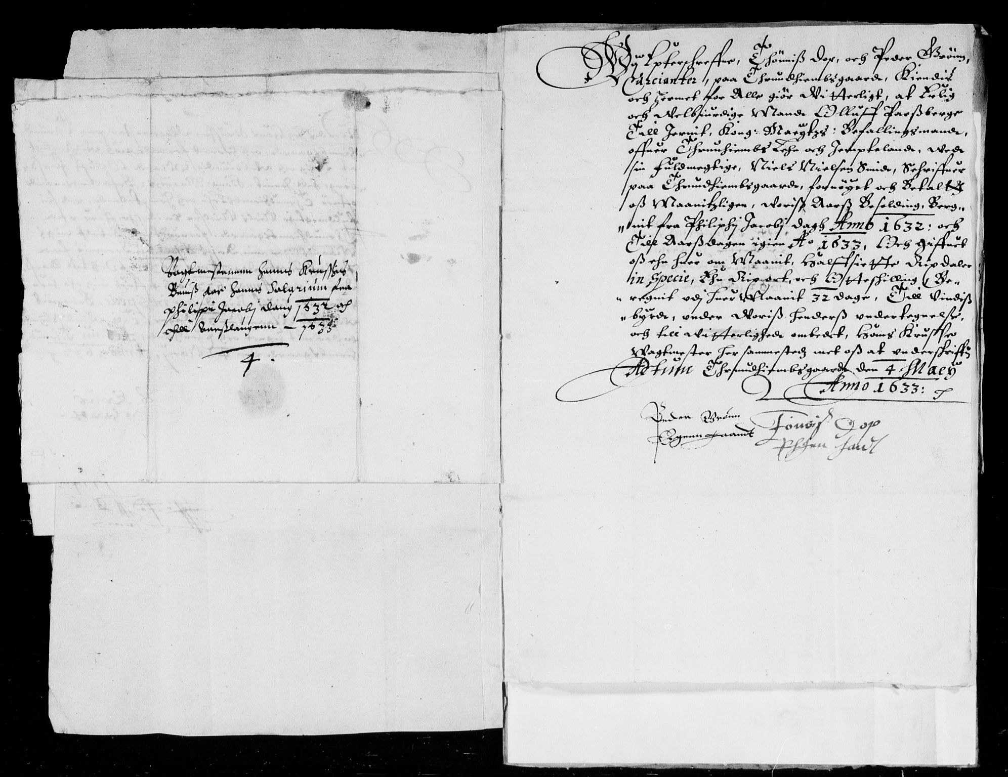 Rentekammeret inntil 1814, Reviderte regnskaper, Lensregnskaper, AV/RA-EA-5023/R/Rb/Rbw/L0051: Trondheim len, 1632-1634