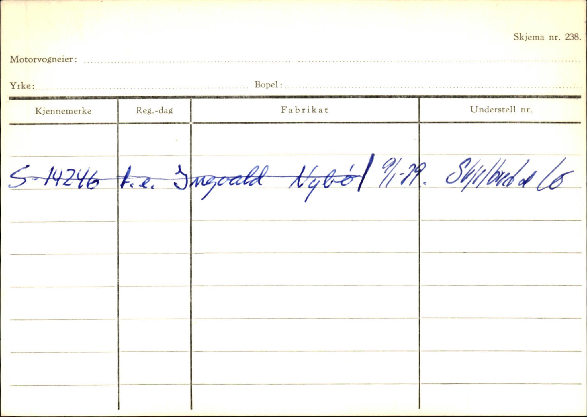 Statens vegvesen, Sogn og Fjordane vegkontor, SAB/A-5301/4/F/L0124: Eigarregister Sogndal A-U, 1945-1975, p. 1184