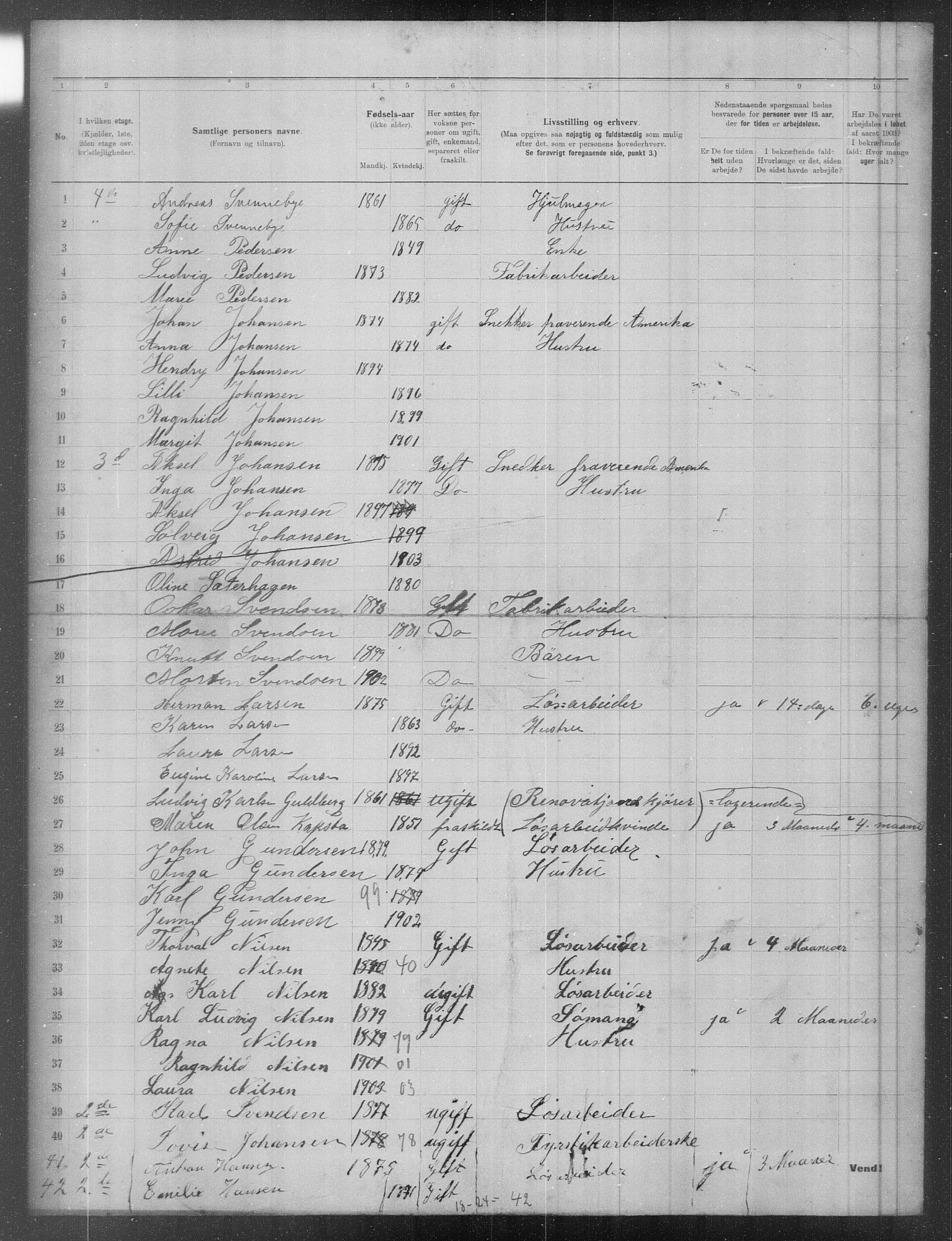 OBA, Municipal Census 1903 for Kristiania, 1903, p. 8824