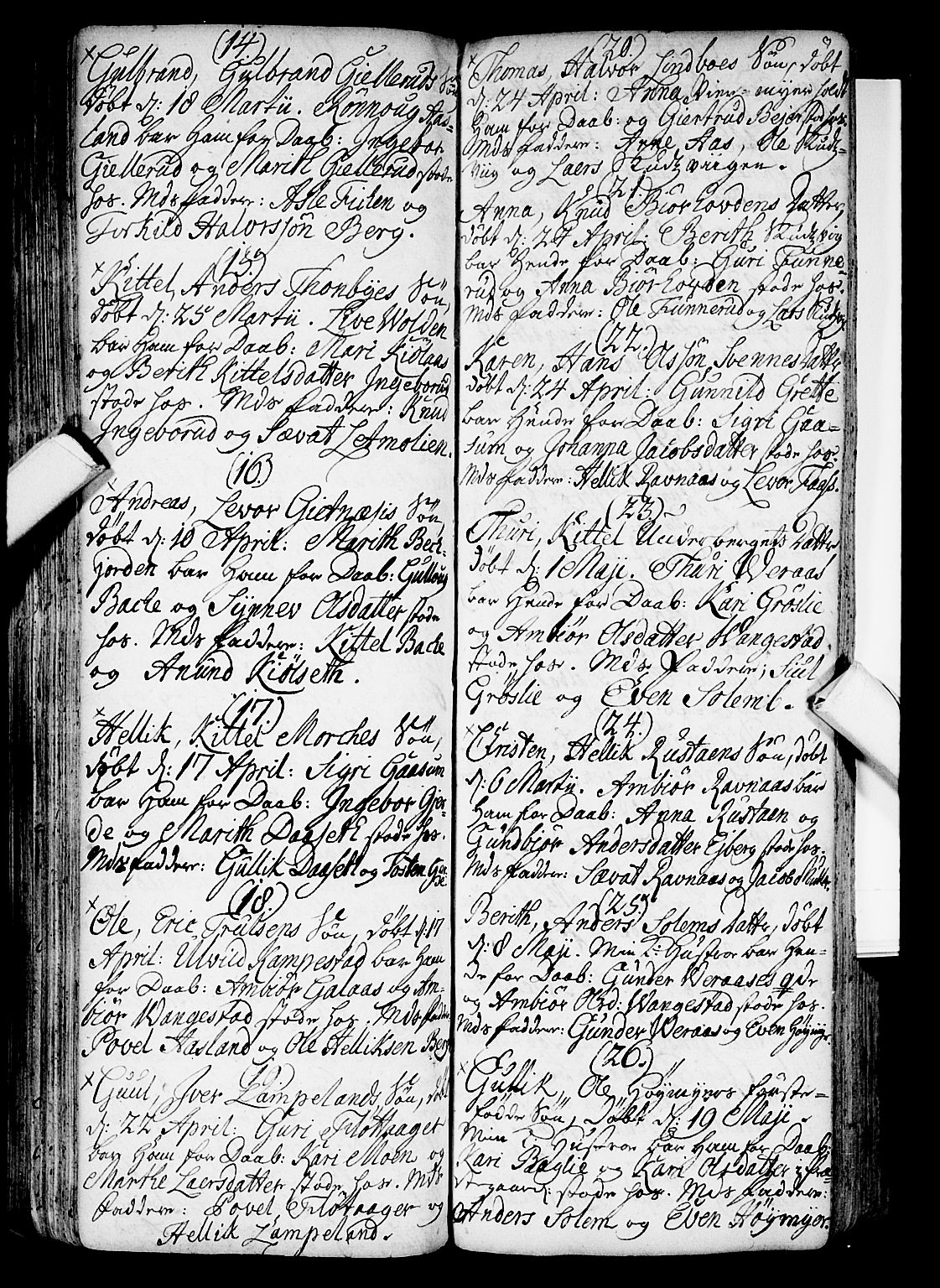 Flesberg kirkebøker, AV/SAKO-A-18/F/Fa/L0002: Parish register (official) no. I 2, 1726-1747