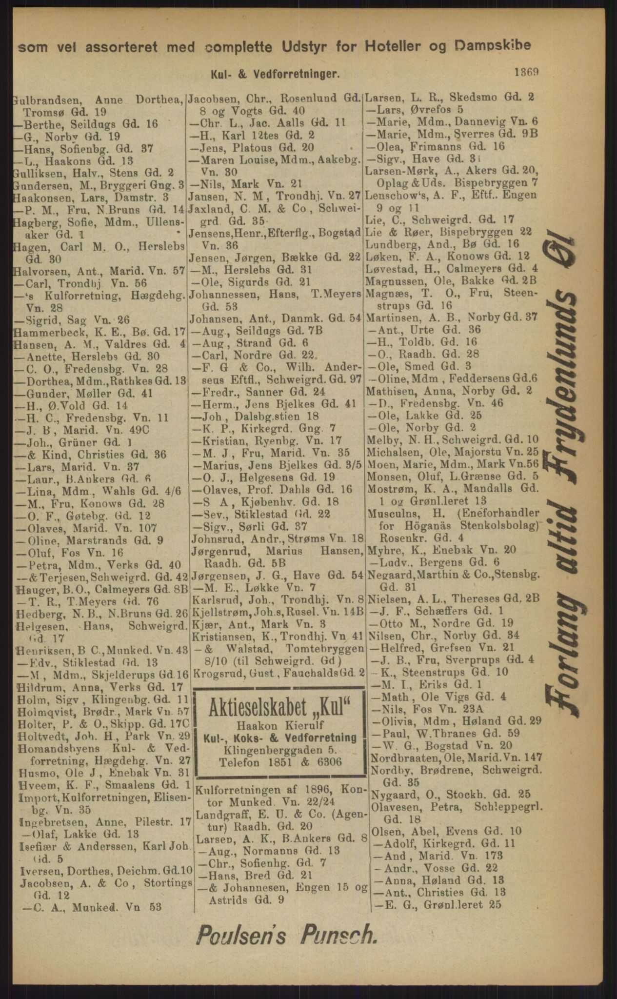 Kristiania/Oslo adressebok, PUBL/-, 1903, p. 1369