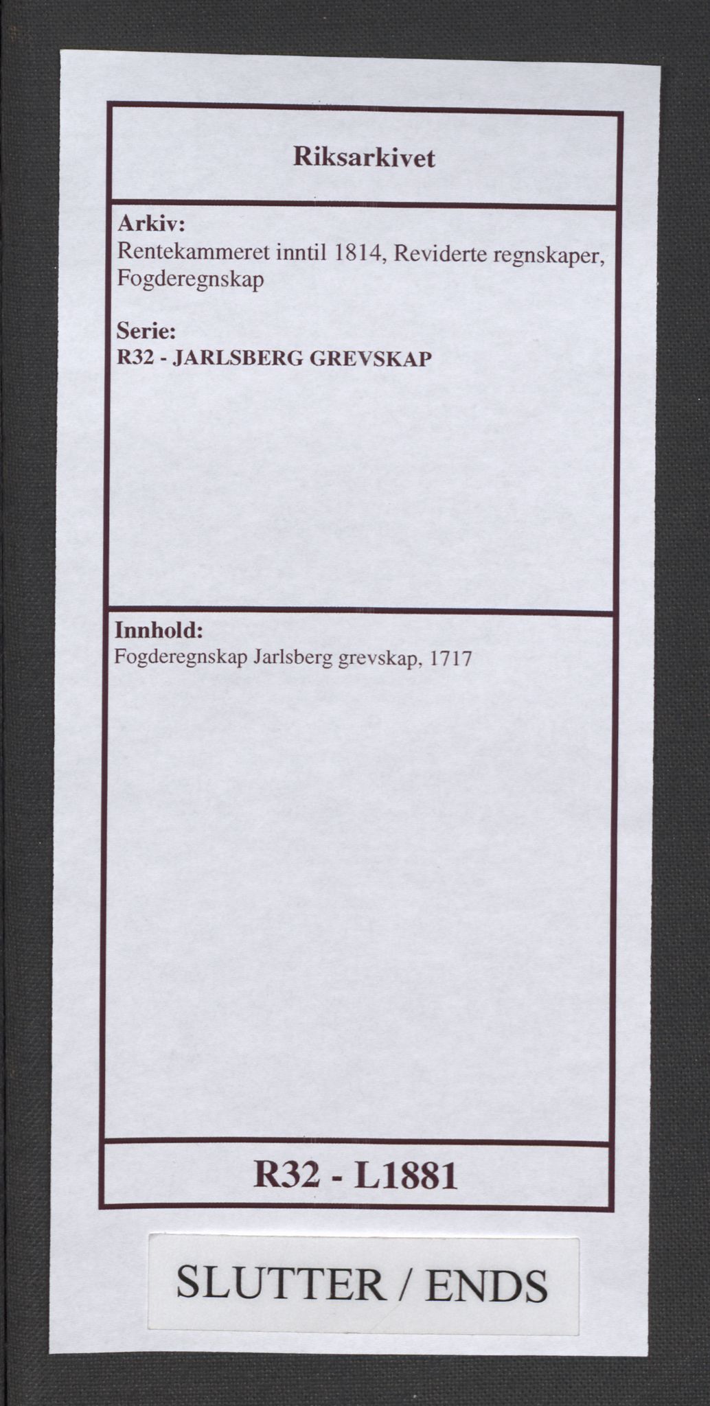 Rentekammeret inntil 1814, Reviderte regnskaper, Fogderegnskap, AV/RA-EA-4092/R32/L1881: Fogderegnskap Jarlsberg grevskap, 1717, p. 375