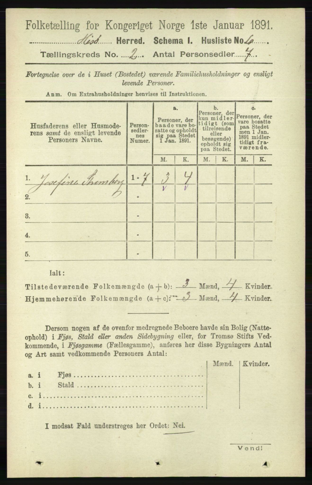 RA, 1891 census for 0922 Hisøy, 1891, p. 723