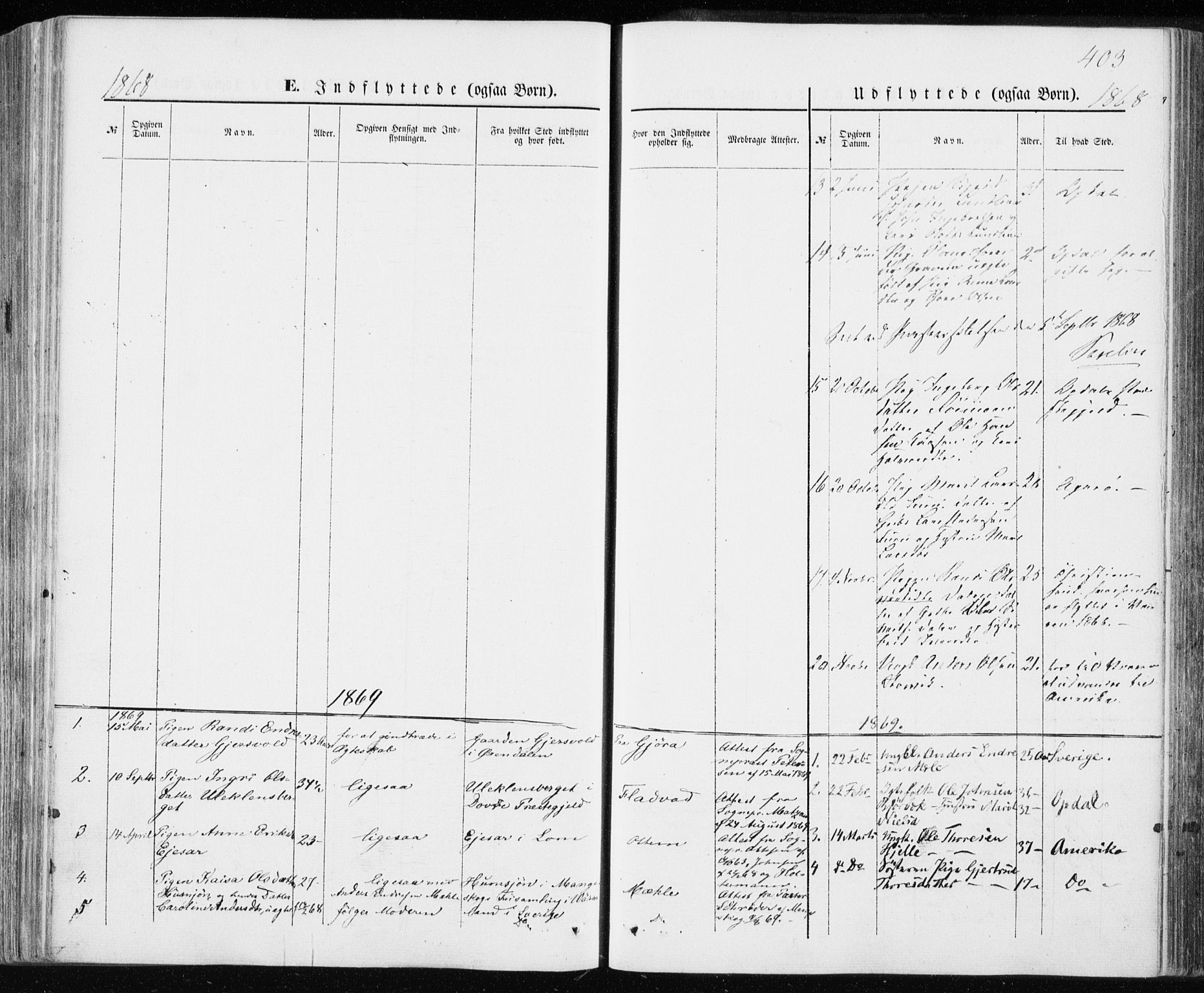 Ministerialprotokoller, klokkerbøker og fødselsregistre - Møre og Romsdal, SAT/A-1454/590/L1013: Parish register (official) no. 590A05, 1847-1877, p. 403