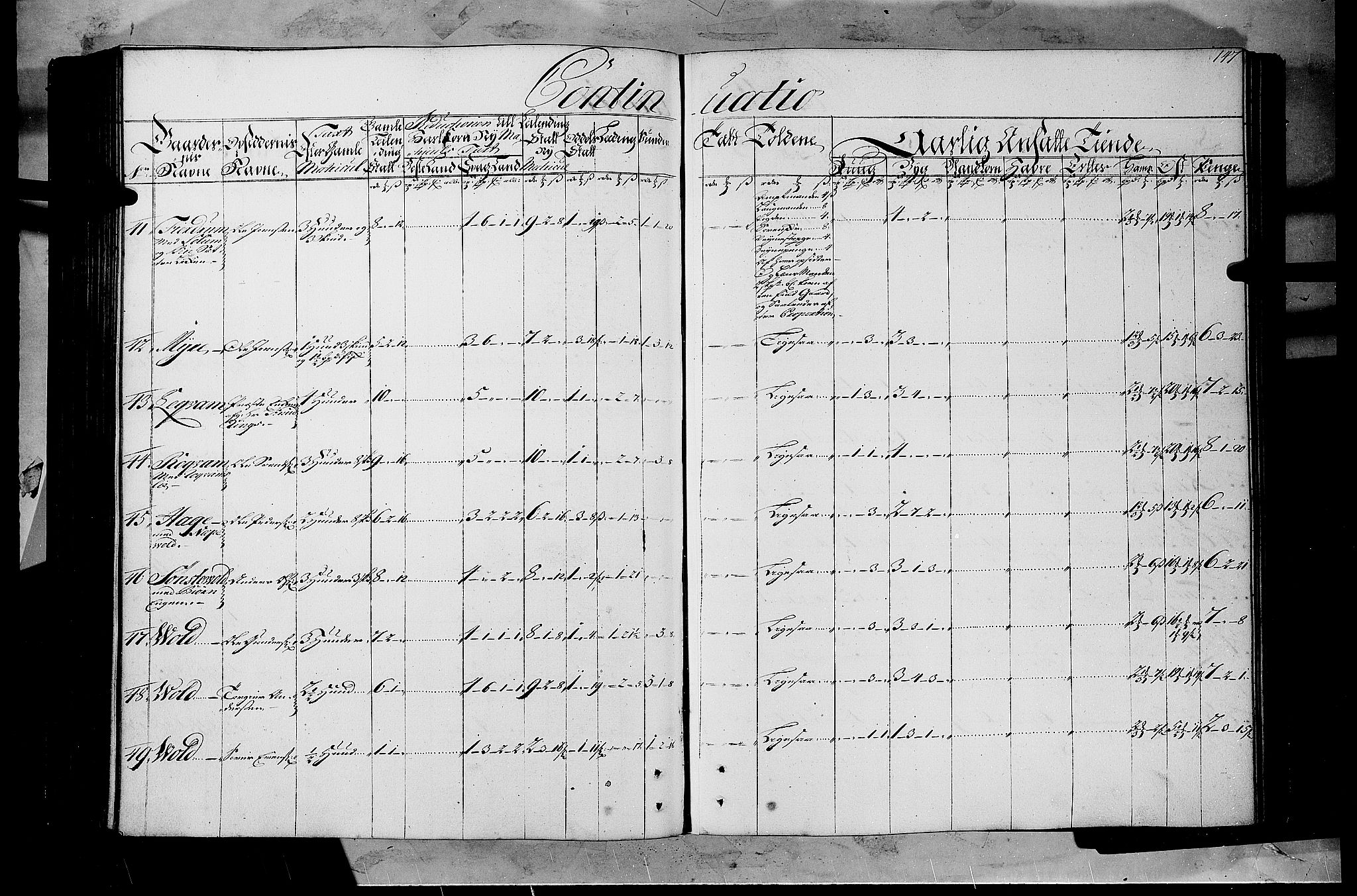 Rentekammeret inntil 1814, Realistisk ordnet avdeling, AV/RA-EA-4070/N/Nb/Nbf/L0108: Gudbrandsdalen matrikkelprotokoll, 1723, p. 146b-147a