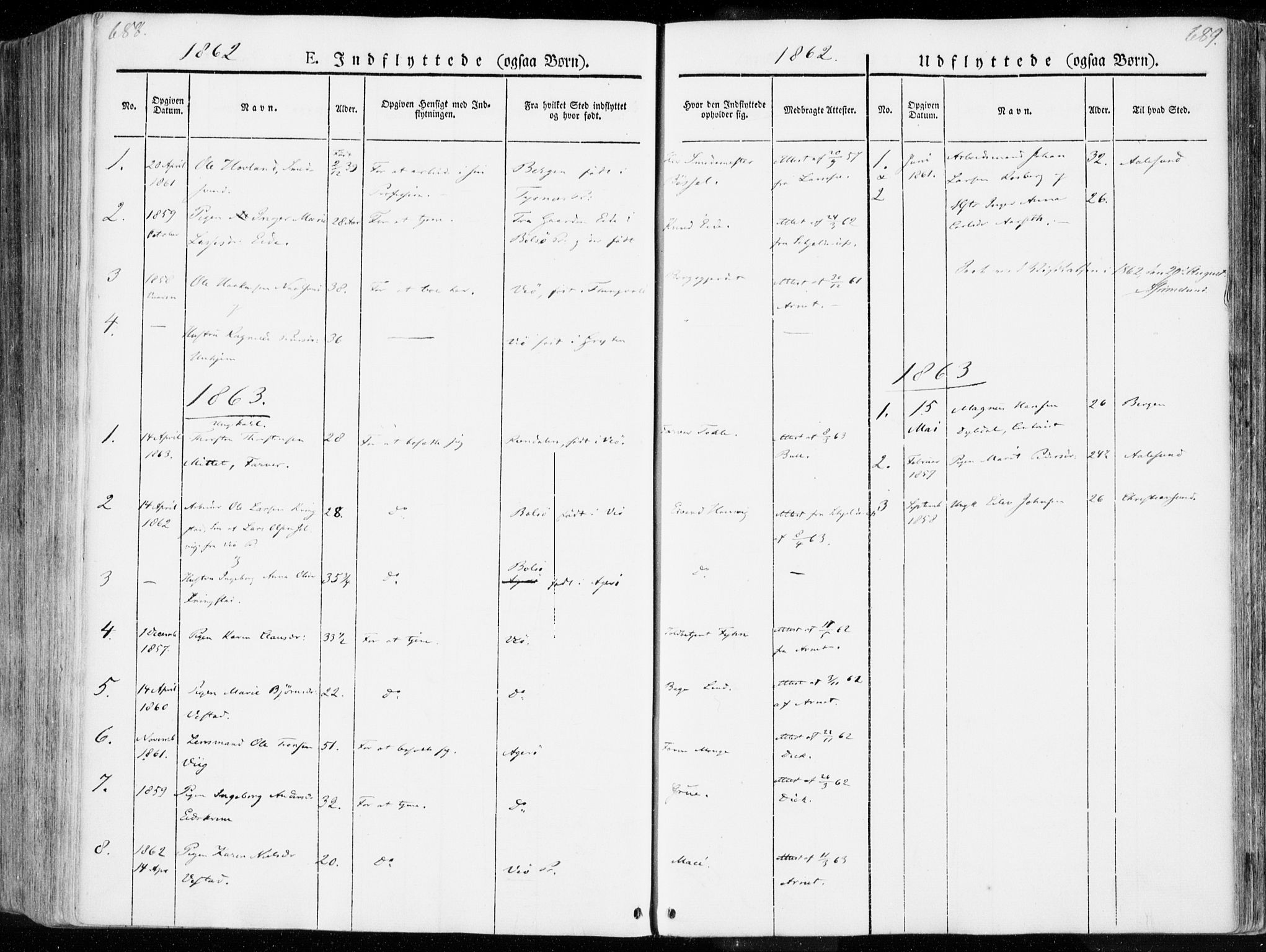 Ministerialprotokoller, klokkerbøker og fødselsregistre - Møre og Romsdal, AV/SAT-A-1454/558/L0689: Parish register (official) no. 558A03, 1843-1872, p. 688-689