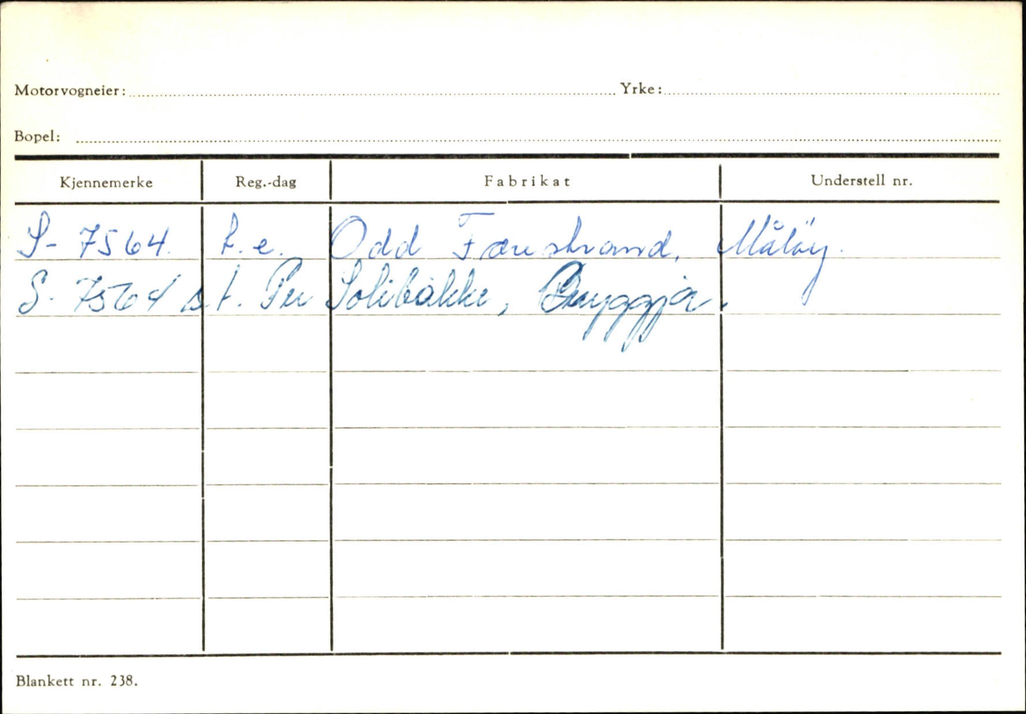 Statens vegvesen, Sogn og Fjordane vegkontor, AV/SAB-A-5301/4/F/L0144: Registerkort Vågsøy A-R, 1945-1975, p. 773