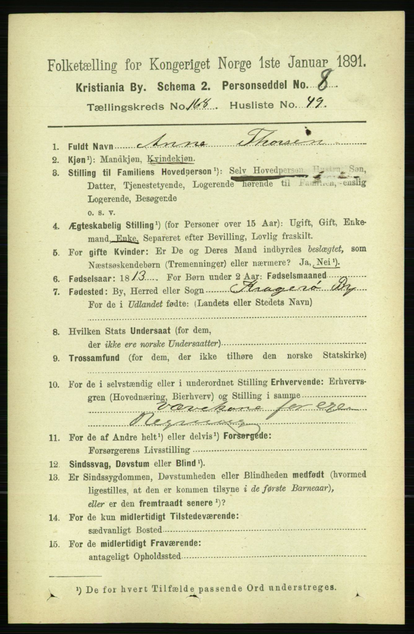 RA, 1891 census for 0301 Kristiania, 1891, p. 98715