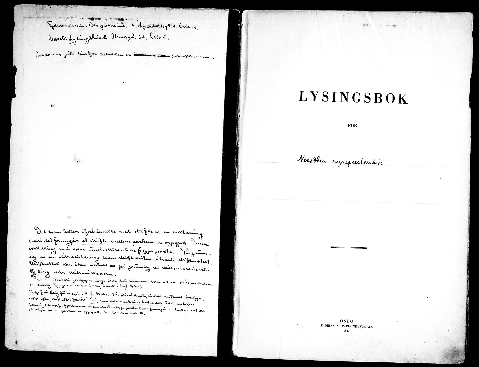 Nesodden prestekontor Kirkebøker, SAO/A-10013/H/Ha/L0002: Banns register no. 2, 1948-1973