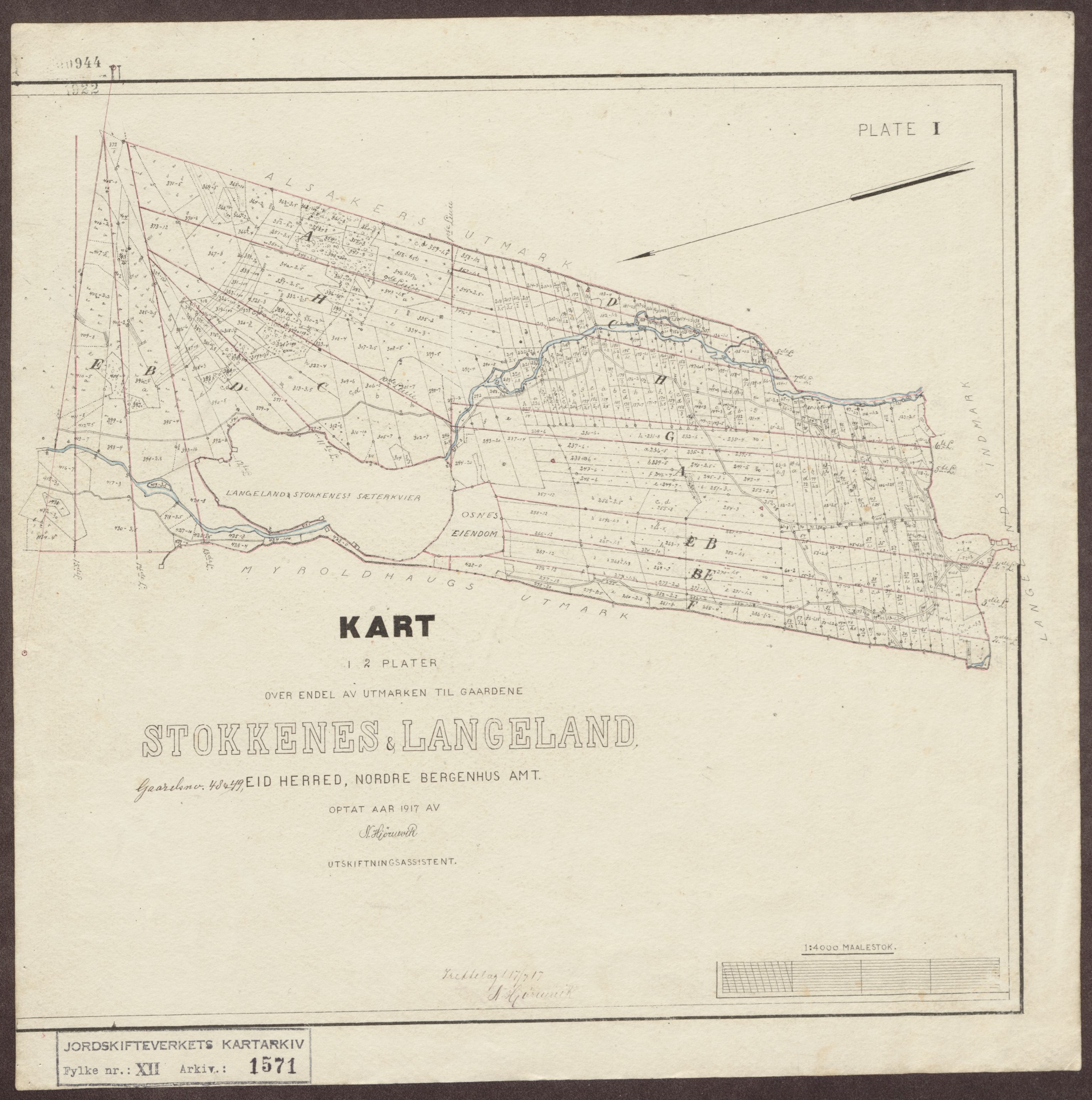 Jordskifteverkets kartarkiv, RA/S-3929/T, 1859-1988, p. 1786