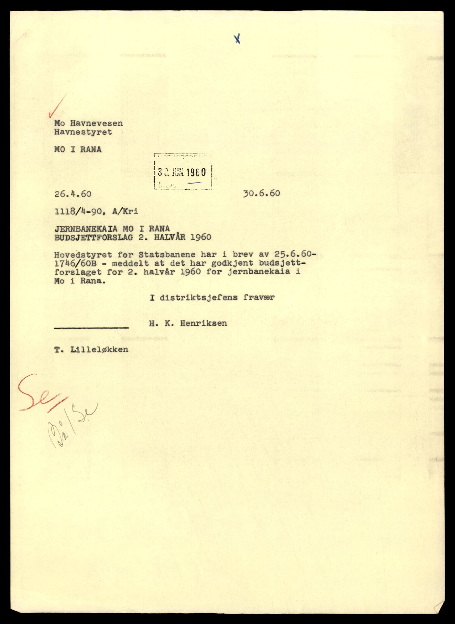 Norges statsbaner (NSB) - Trondheim distrikt, AV/SAT-A-6436/0002/Dd/L0817: --, 1953-1980, p. 1863