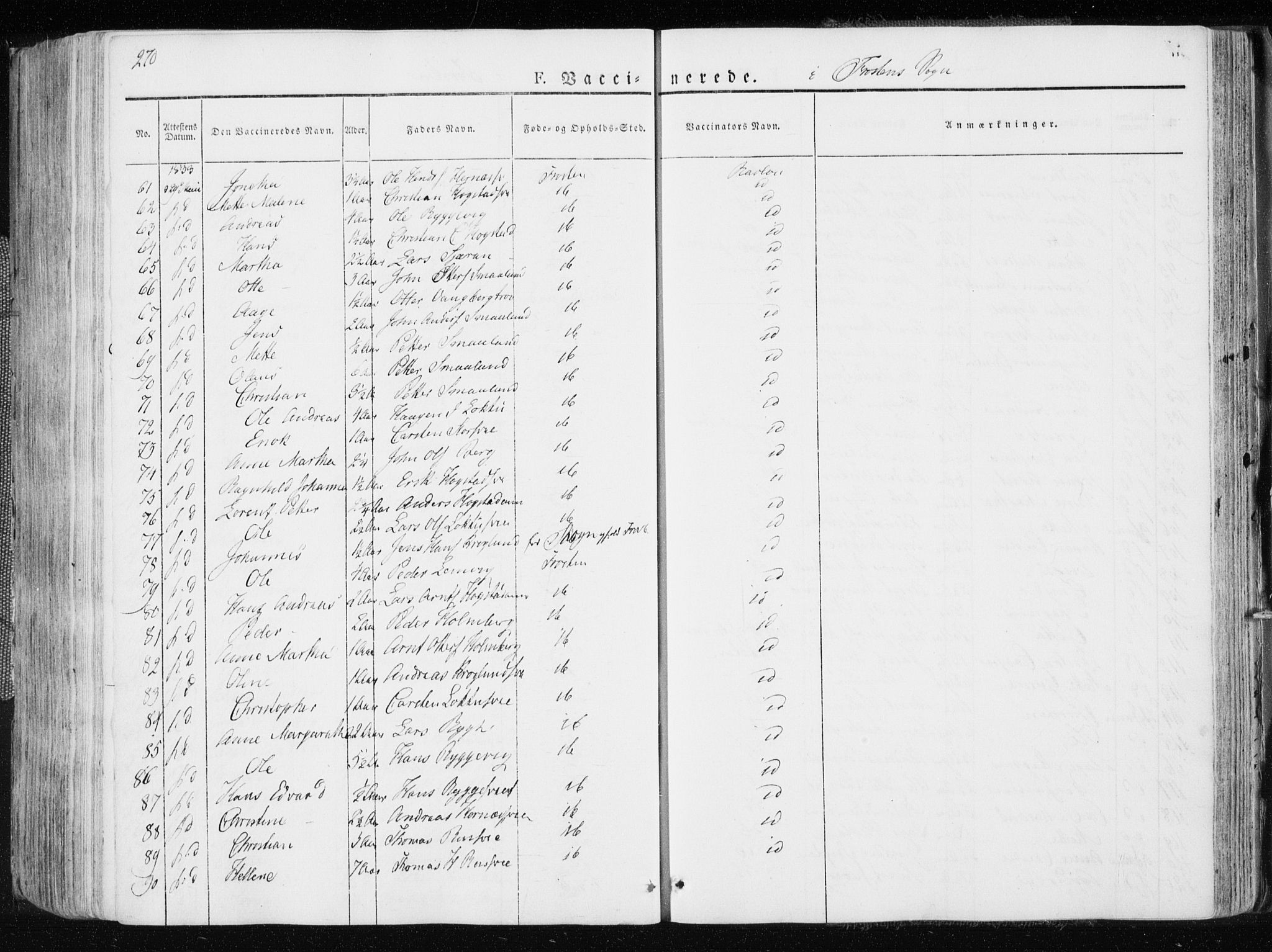 Ministerialprotokoller, klokkerbøker og fødselsregistre - Nord-Trøndelag, AV/SAT-A-1458/713/L0114: Parish register (official) no. 713A05, 1827-1839, p. 270