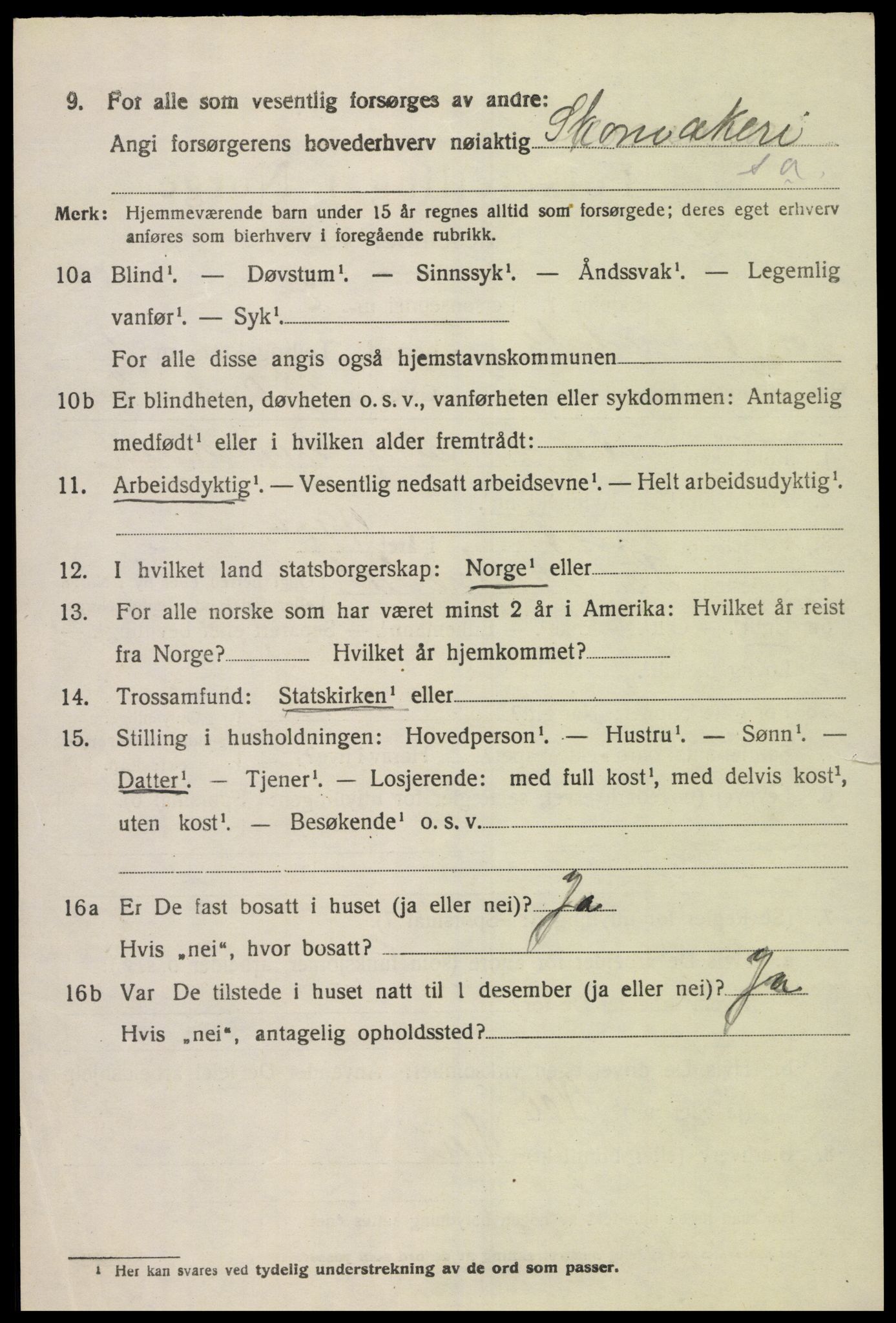 SAK, 1920 census for Sør-Audnedal, 1920, p. 4274