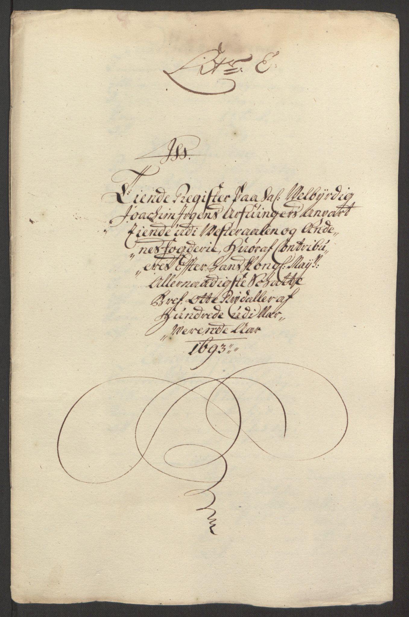 Rentekammeret inntil 1814, Reviderte regnskaper, Fogderegnskap, RA/EA-4092/R67/L4676: Fogderegnskap Vesterålen, Andenes og Lofoten, 1691-1693, p. 279