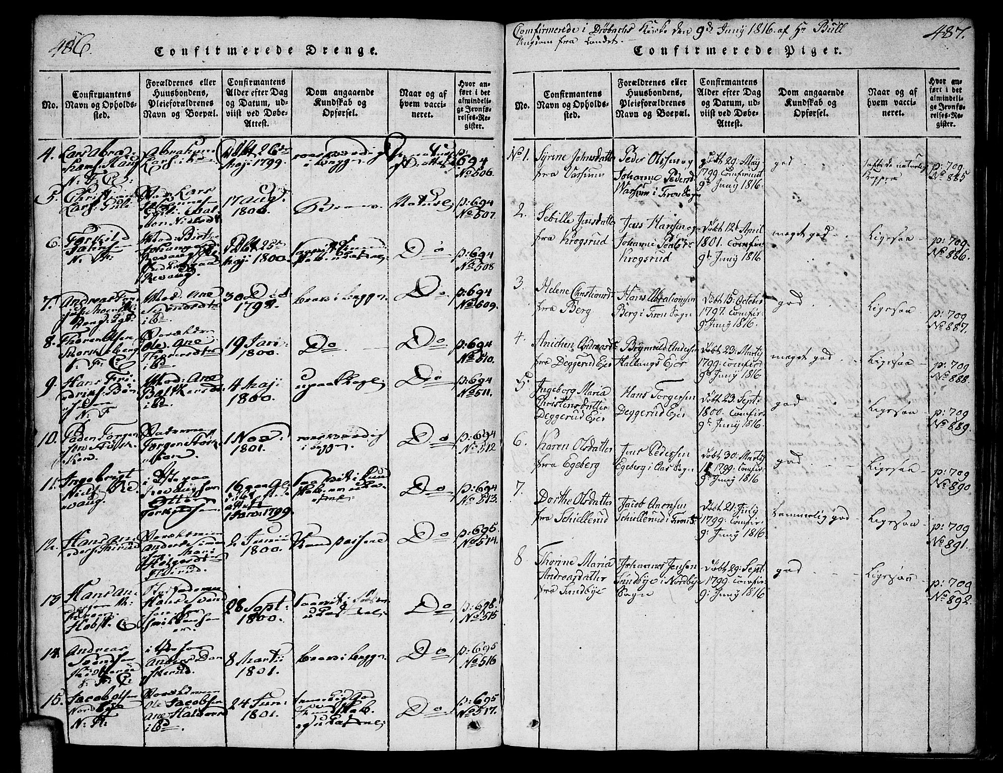 Ås prestekontor Kirkebøker, AV/SAO-A-10894/F/Fa/L0003: Parish register (official) no. I 3, 1814-1818, p. 486-487