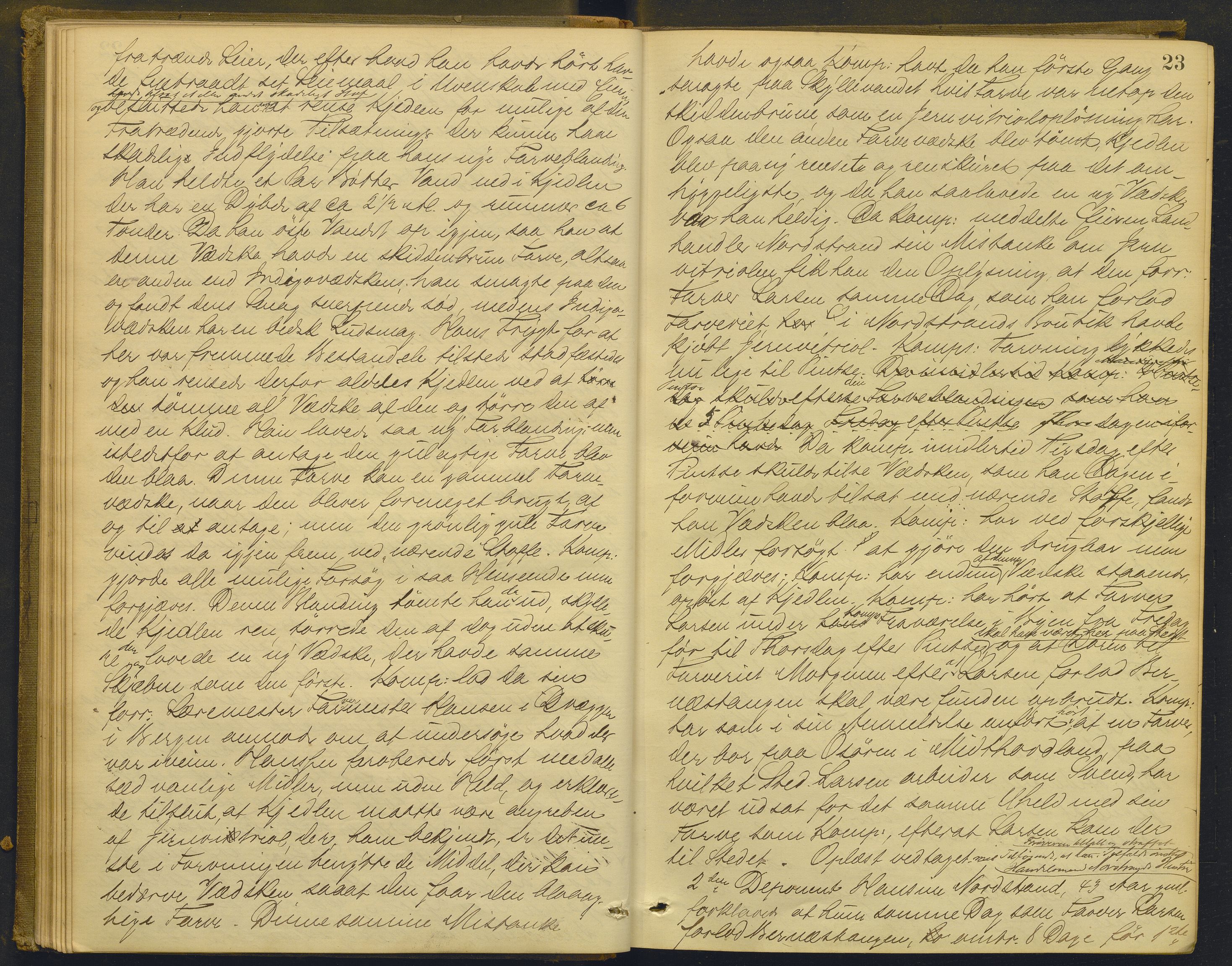 Nordhordland sorenskrivar, AV/SAB-A-2901/1/F/Fd/Fdd/L0004: Ekstrarettsprotokollar, forhøyr, 1880-1884, p. 22b-23a