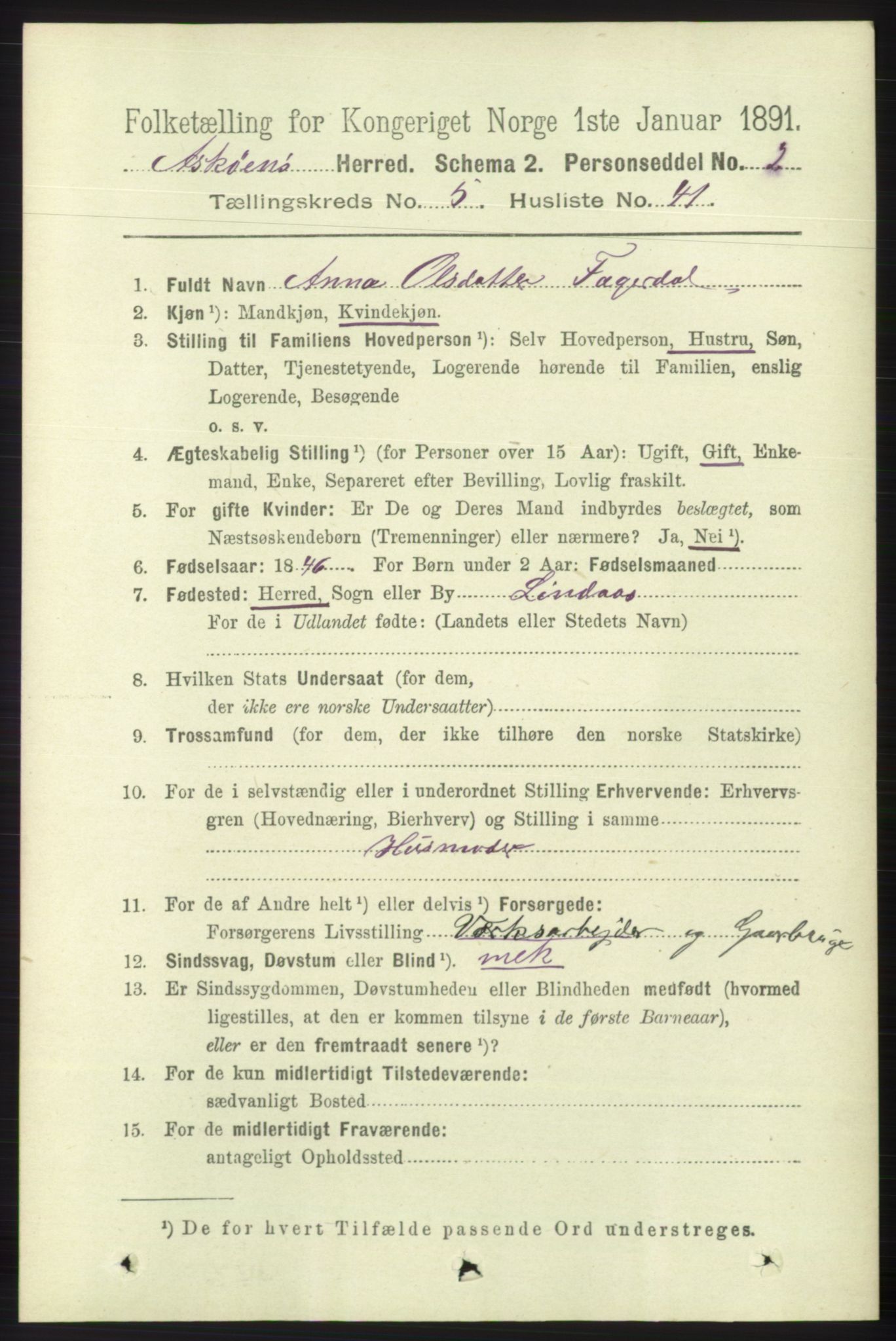 RA, 1891 census for 1247 Askøy, 1891, p. 3743