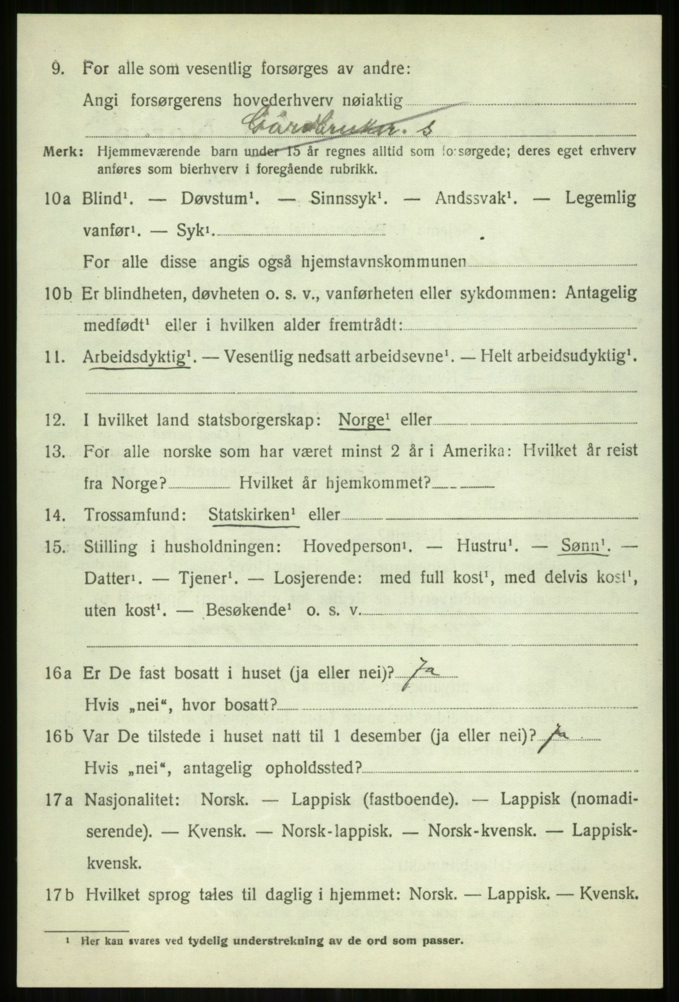 SATØ, 1920 census for Målselv, 1920, p. 9180