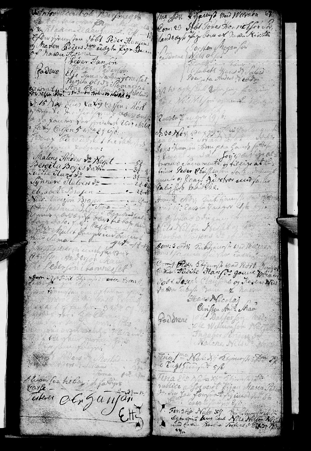 Ministerialprotokoller, klokkerbøker og fødselsregistre - Nordland, AV/SAT-A-1459/807/L0118: Parish register (official) no. 807A01, 1752-1798, p. 66-67