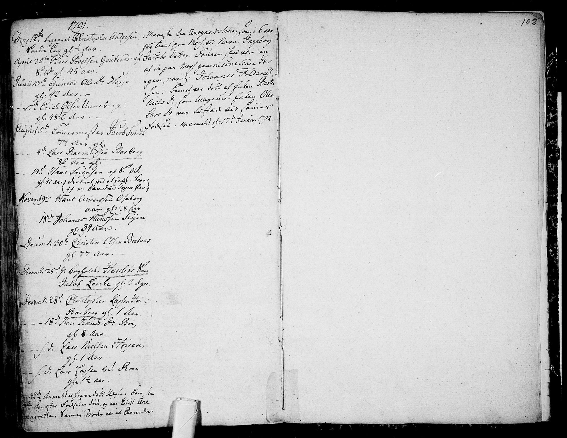 Sem kirkebøker, AV/SAKO-A-5/F/Fb/L0002: Parish register (official) no. II 2, 1764-1792, p. 102