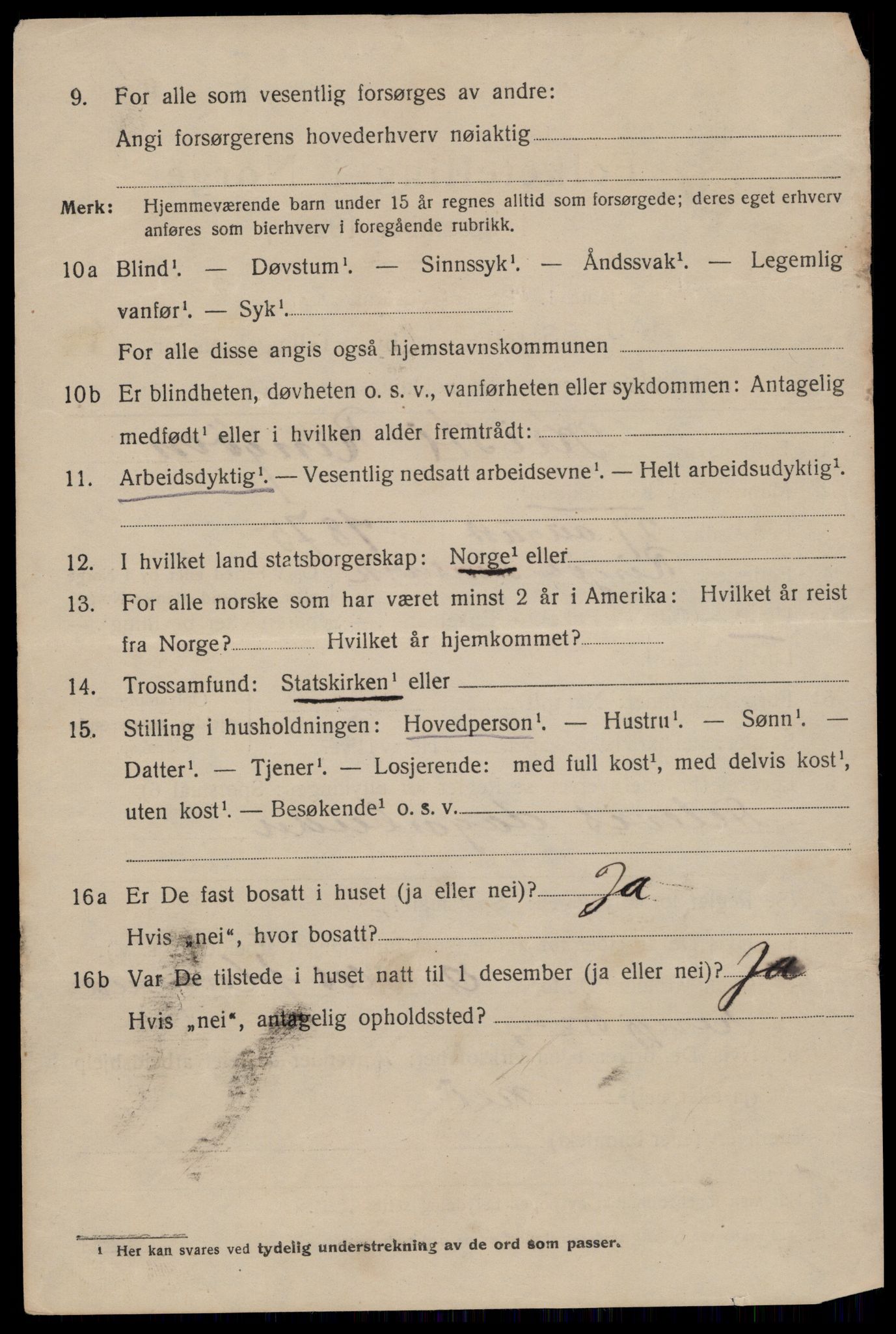 SAST, 1920 census for Haugesund, 1920, p. 15238