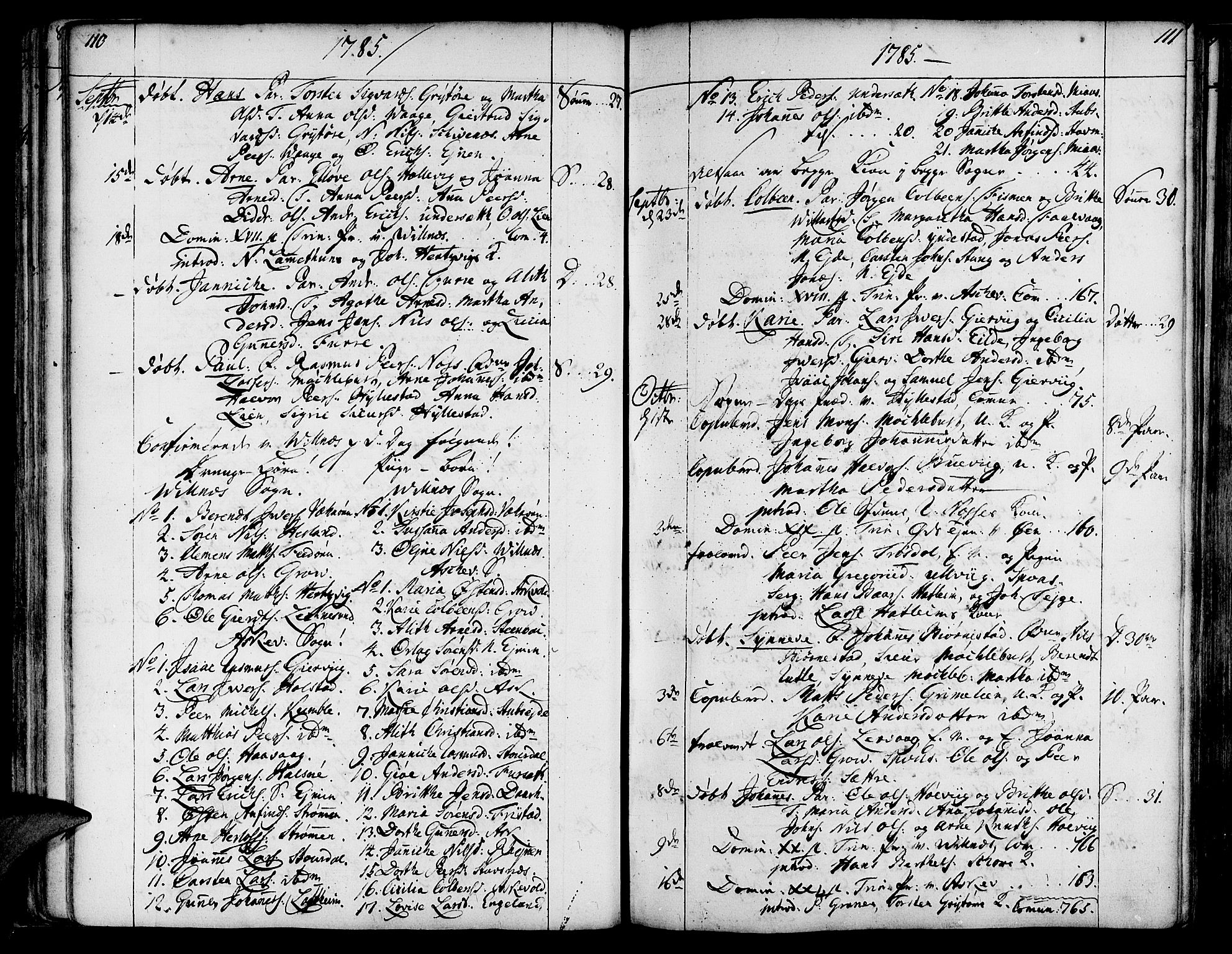 Askvoll sokneprestembete, AV/SAB-A-79501/H/Haa/Haaa/L0009: Parish register (official) no. A 9, 1776-1821, p. 110-111