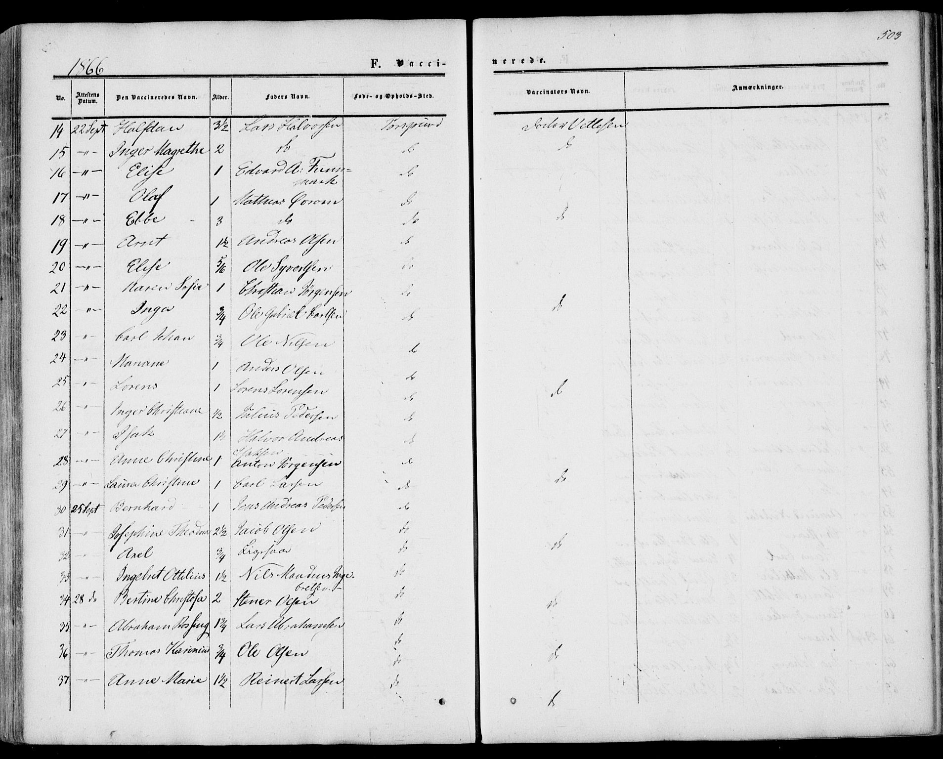 Porsgrunn kirkebøker , AV/SAKO-A-104/F/Fa/L0007: Parish register (official) no. 7, 1858-1877, p. 503