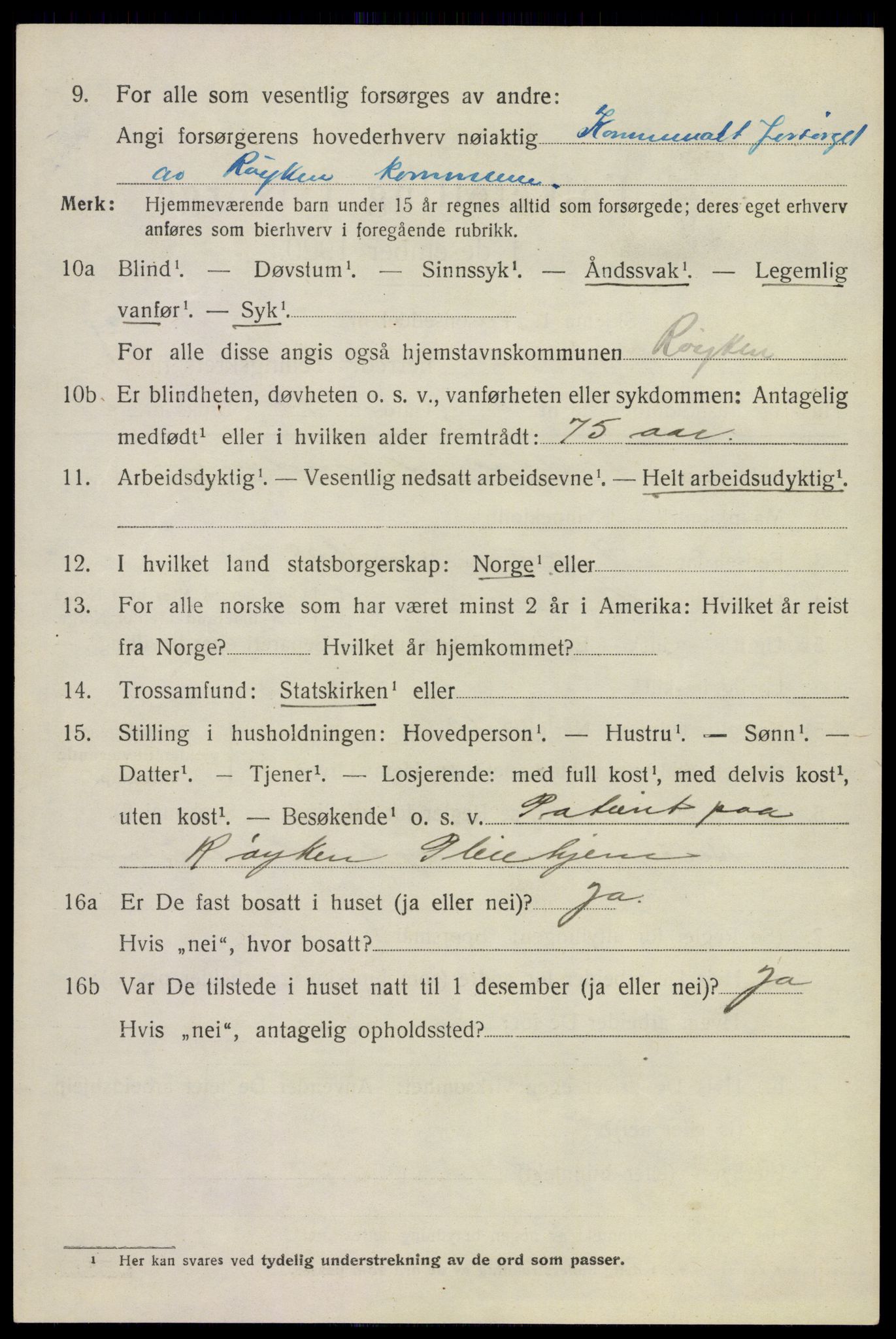 SAKO, 1920 census for Røyken, 1920, p. 11365