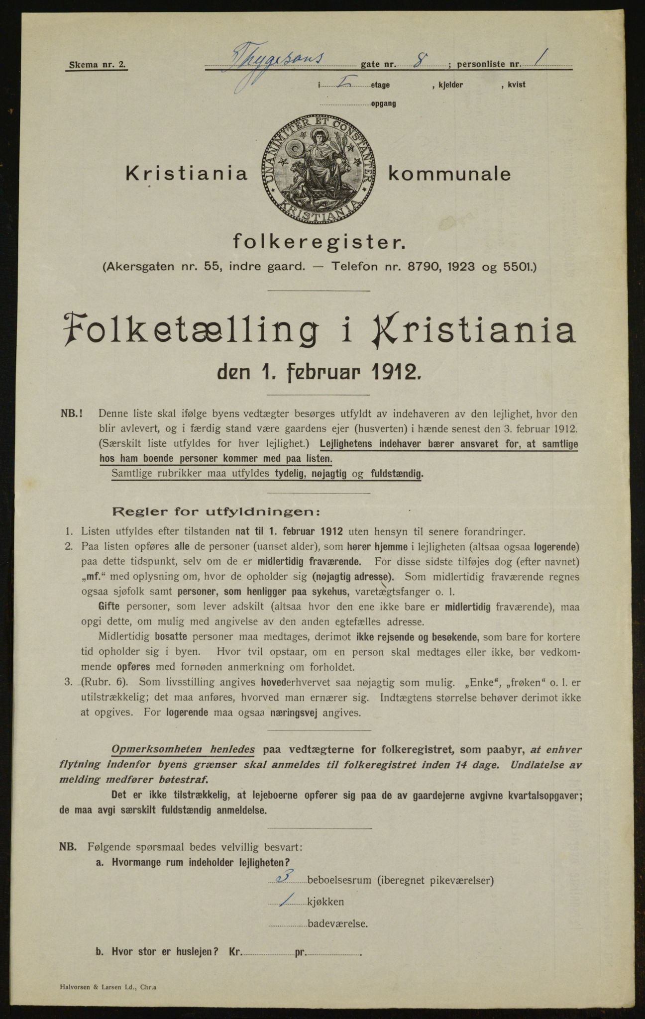 OBA, Municipal Census 1912 for Kristiania, 1912, p. 111360