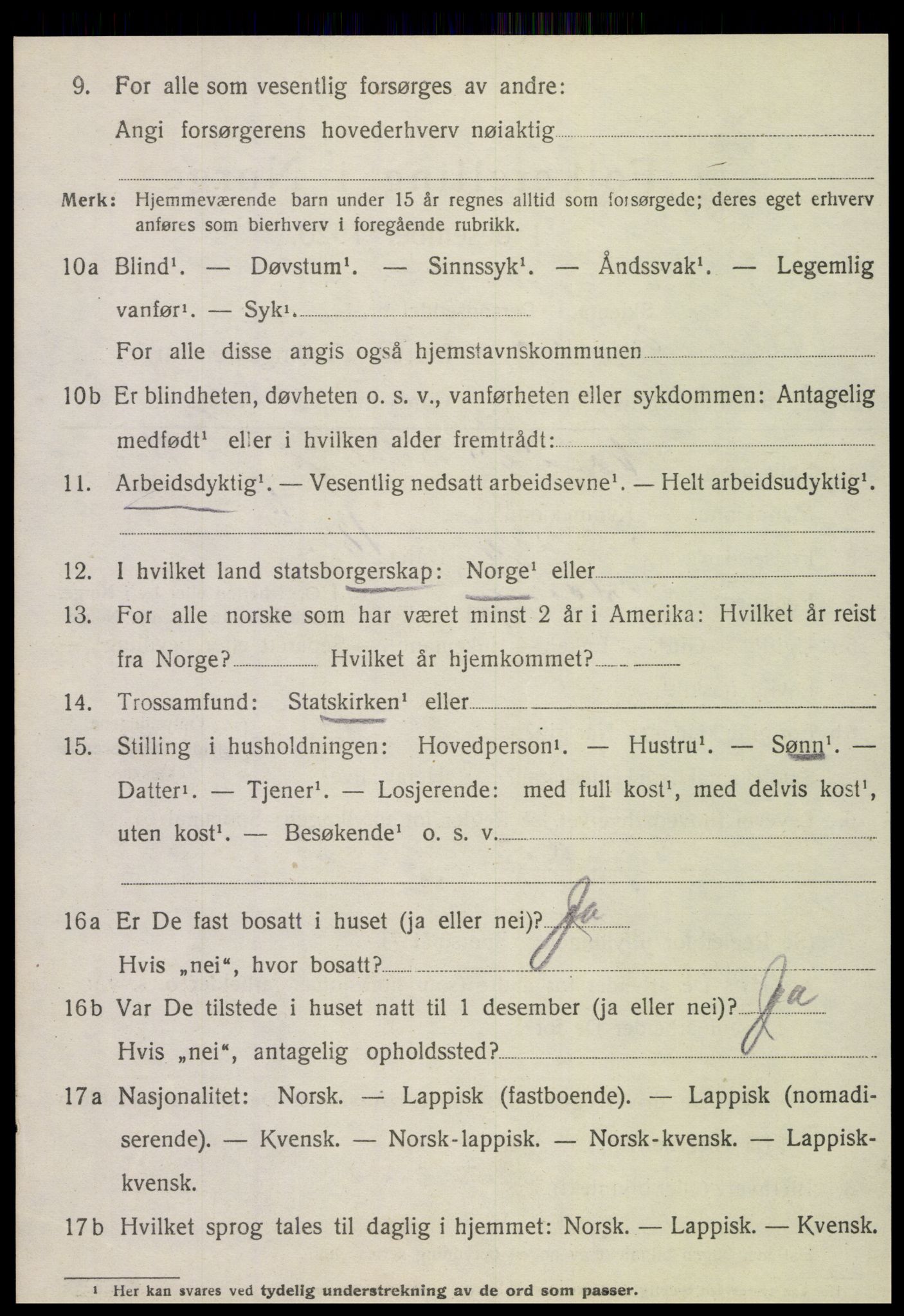 SAT, 1920 census for Alstahaug, 1920, p. 2834