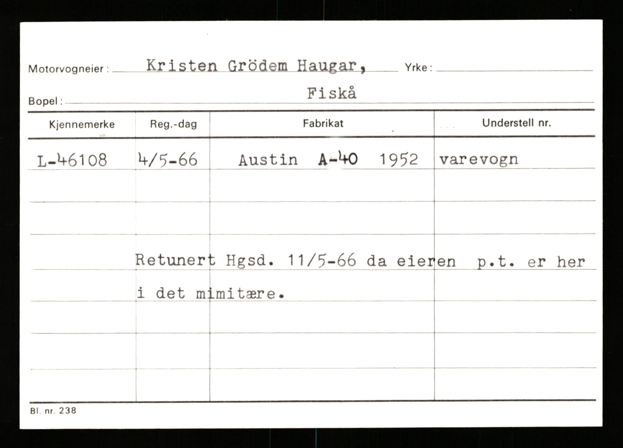 Stavanger trafikkstasjon, SAST/A-101942/0/G/L0006: Registreringsnummer: 34250 - 49007, 1930-1971, p. 2982