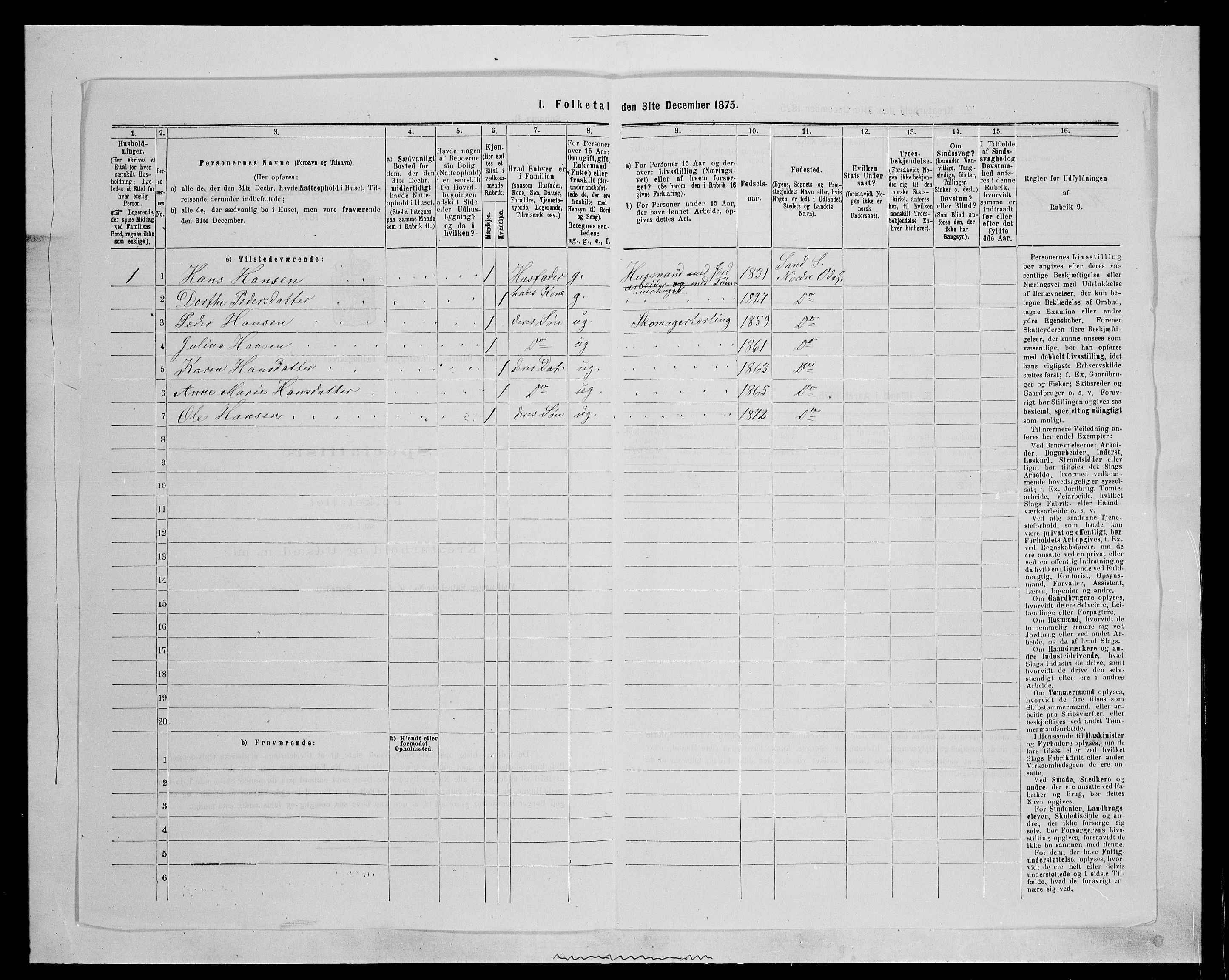 SAH, 1875 census for 0418P Nord-Odal, 1875, p. 556