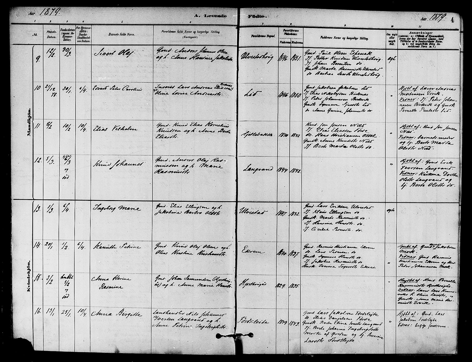 Ministerialprotokoller, klokkerbøker og fødselsregistre - Møre og Romsdal, AV/SAT-A-1454/511/L0141: Parish register (official) no. 511A08, 1878-1890, p. 4