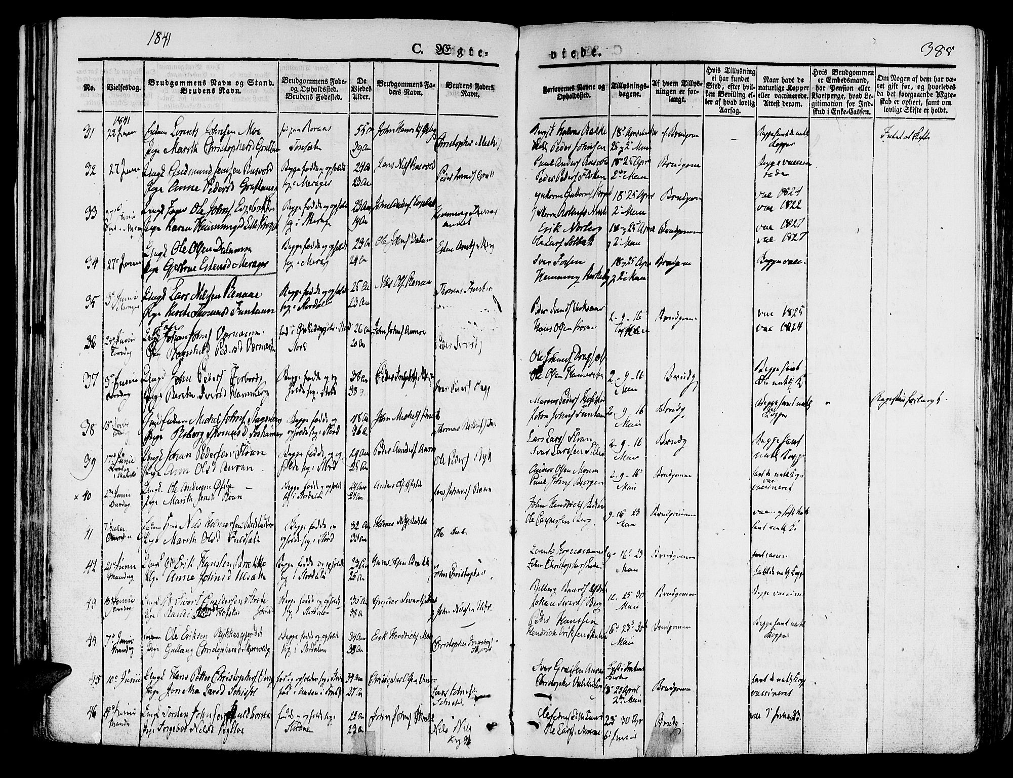 Ministerialprotokoller, klokkerbøker og fødselsregistre - Nord-Trøndelag, AV/SAT-A-1458/709/L0072: Parish register (official) no. 709A12, 1833-1844, p. 385