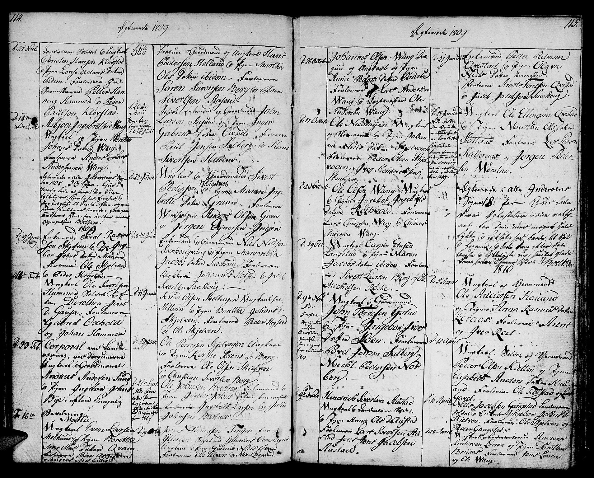 Ministerialprotokoller, klokkerbøker og fødselsregistre - Nord-Trøndelag, SAT/A-1458/730/L0274: Parish register (official) no. 730A03, 1802-1816, p. 114-115