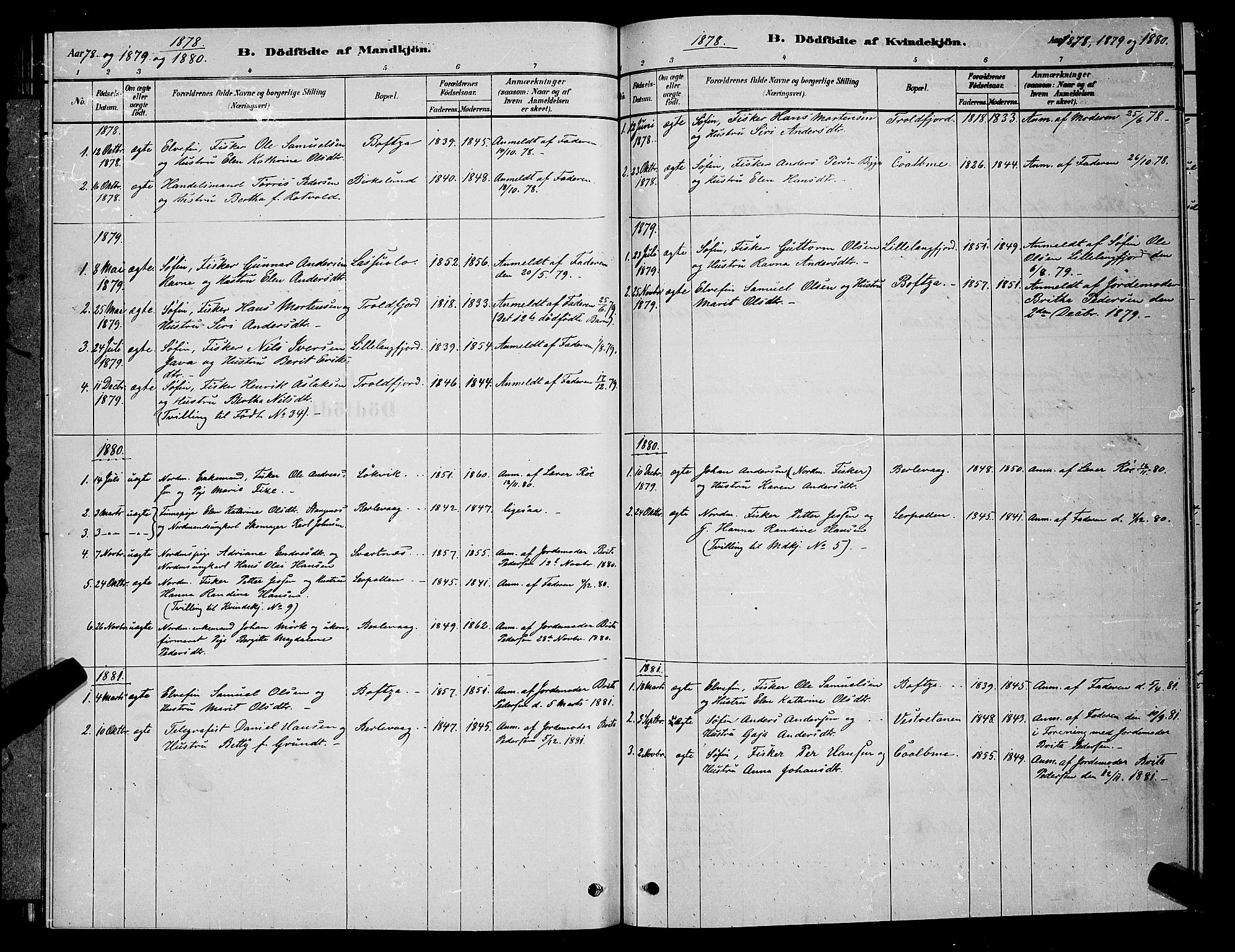 Tana sokneprestkontor, SATØ/S-1334/H/Hb/L0003klokker: Parish register (copy) no. 3, 1878-1890